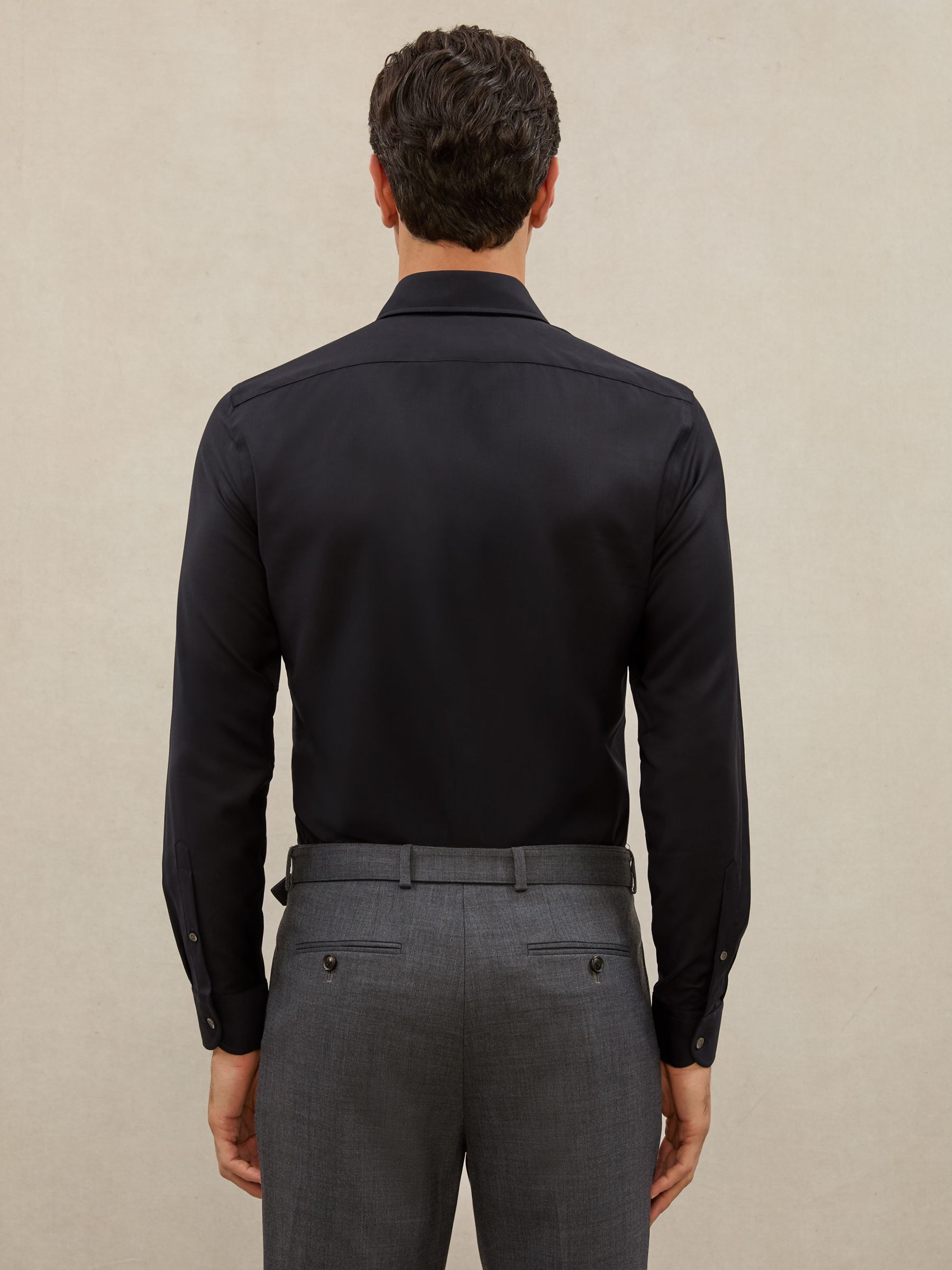 Atelier Wool Regular-Fit Shirt in Navy