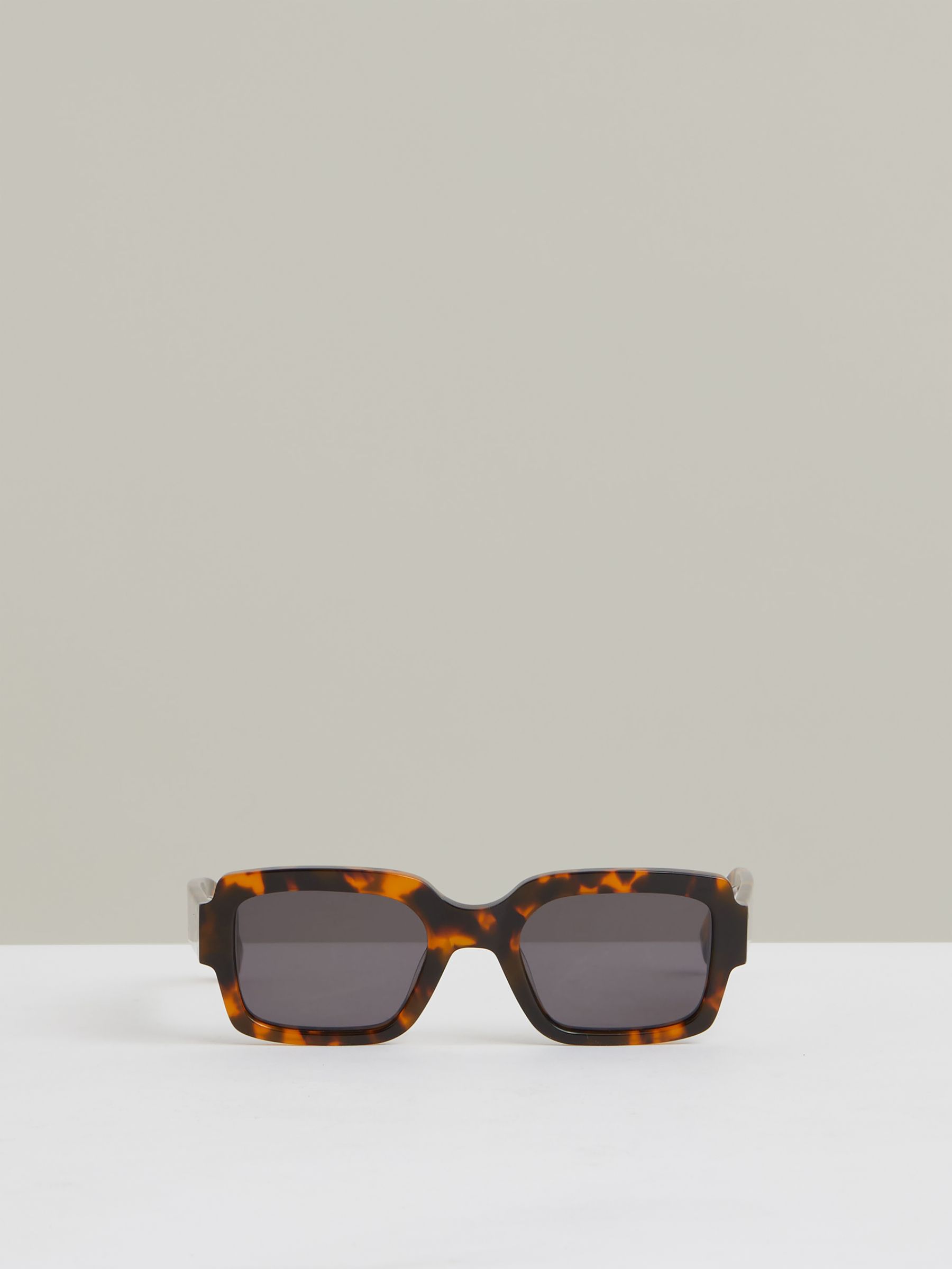 Monokel Eyewear Rectangle Sunglasses in Havana Brown
