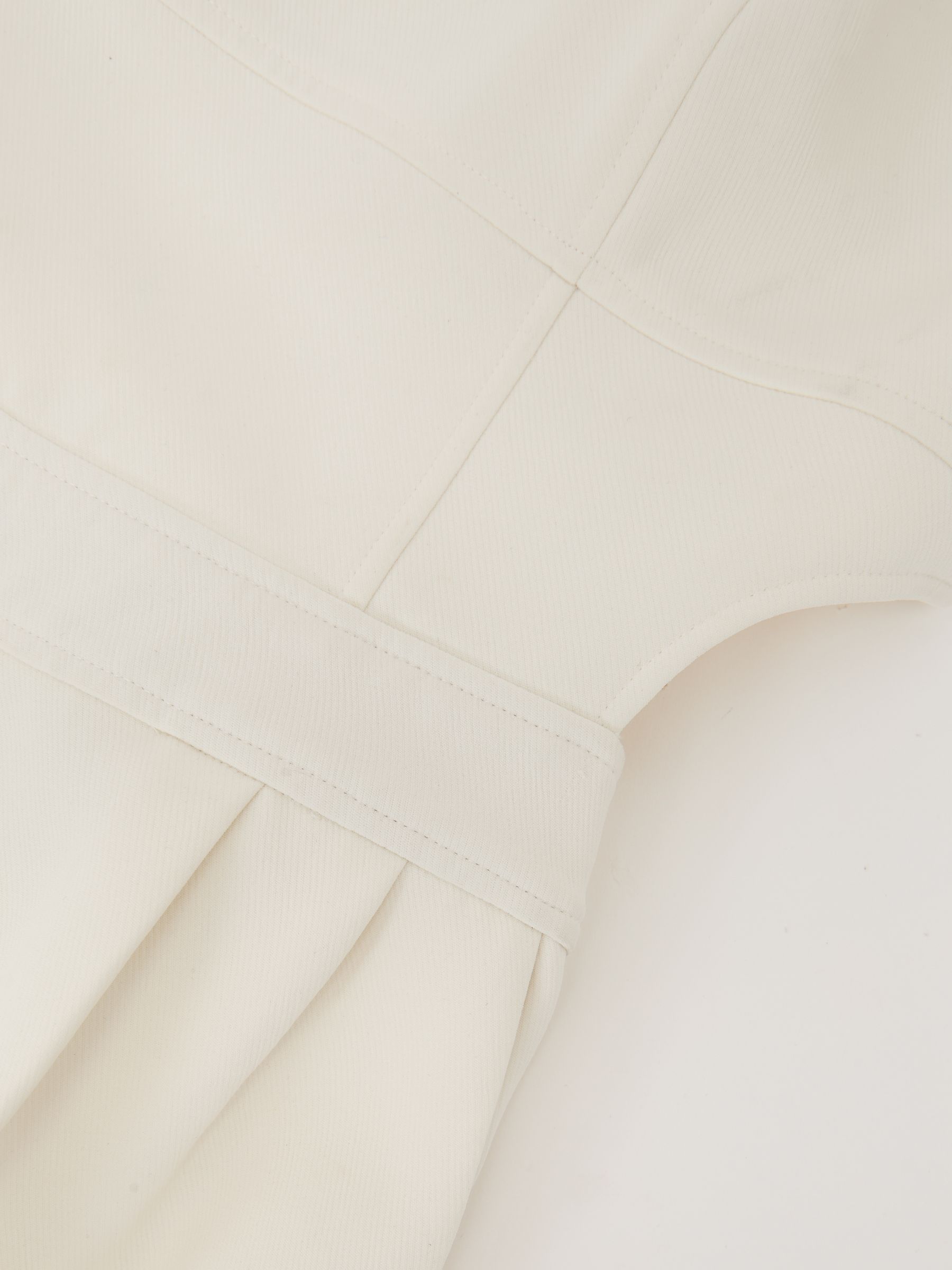 Wide-Leg Cut-Out Jumpsuit in Ivory