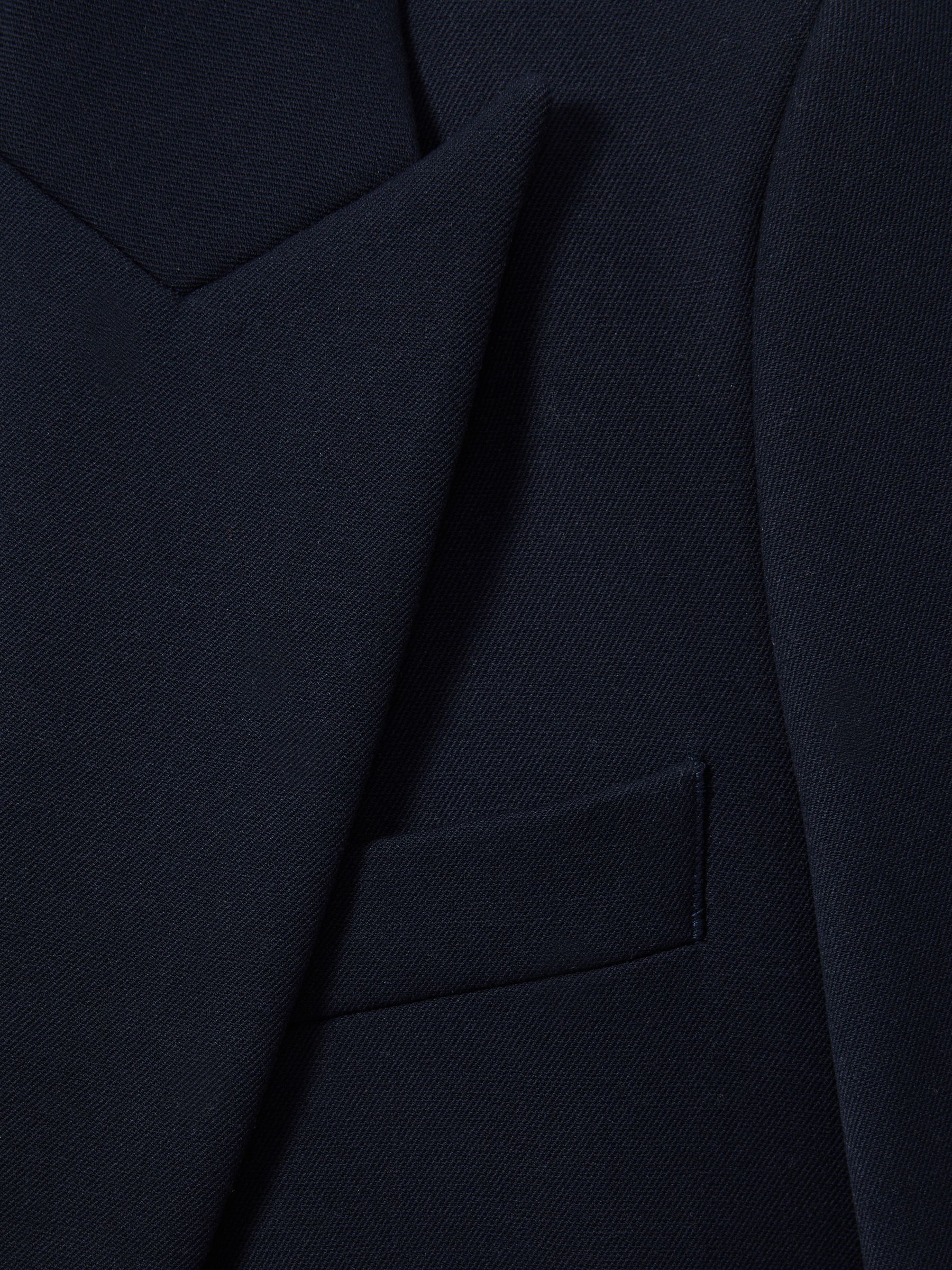 Tailored Single Breasted Suit Blazer in Navy