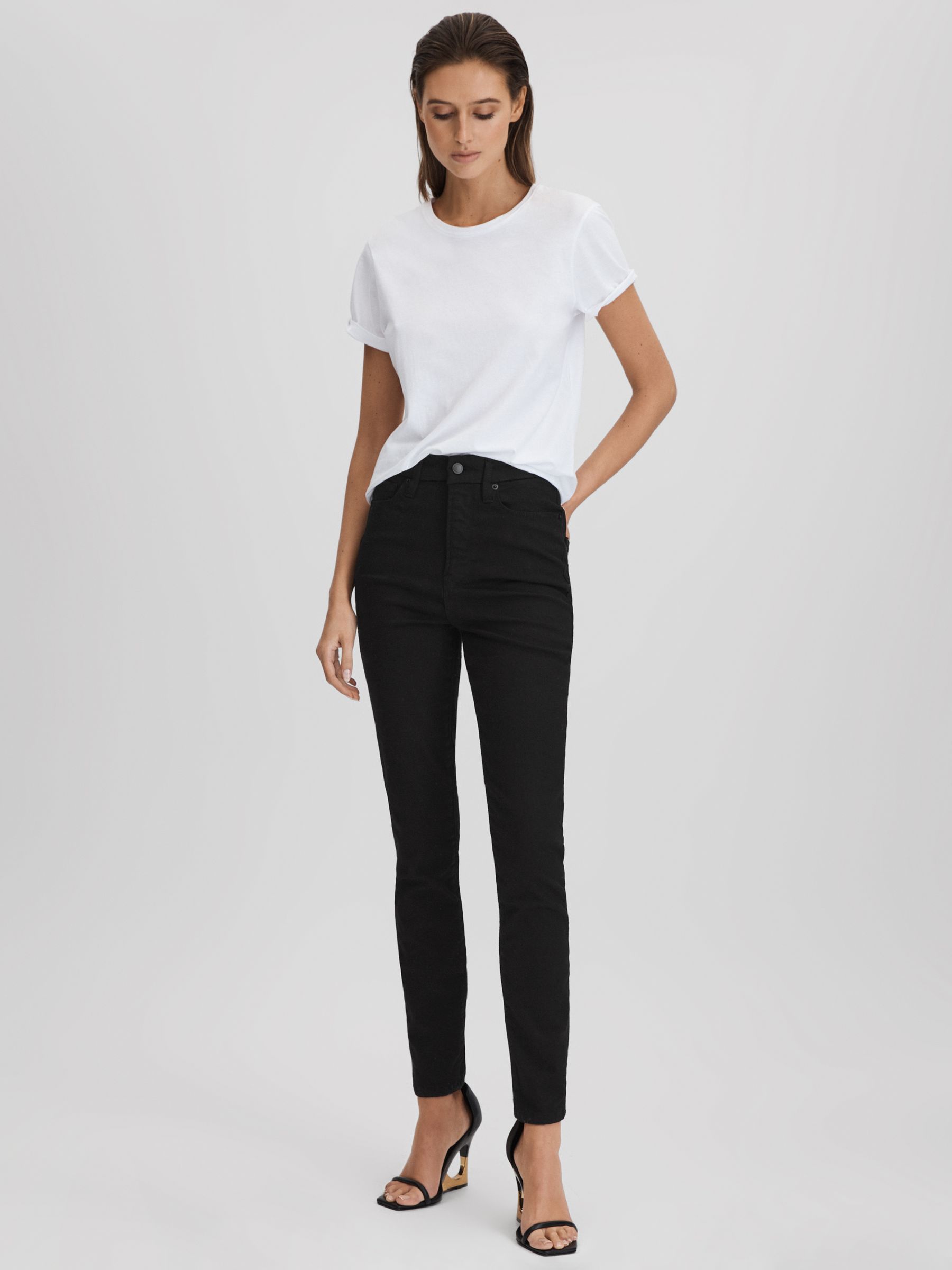 Good American Ultra High Skinny Jeans in Black