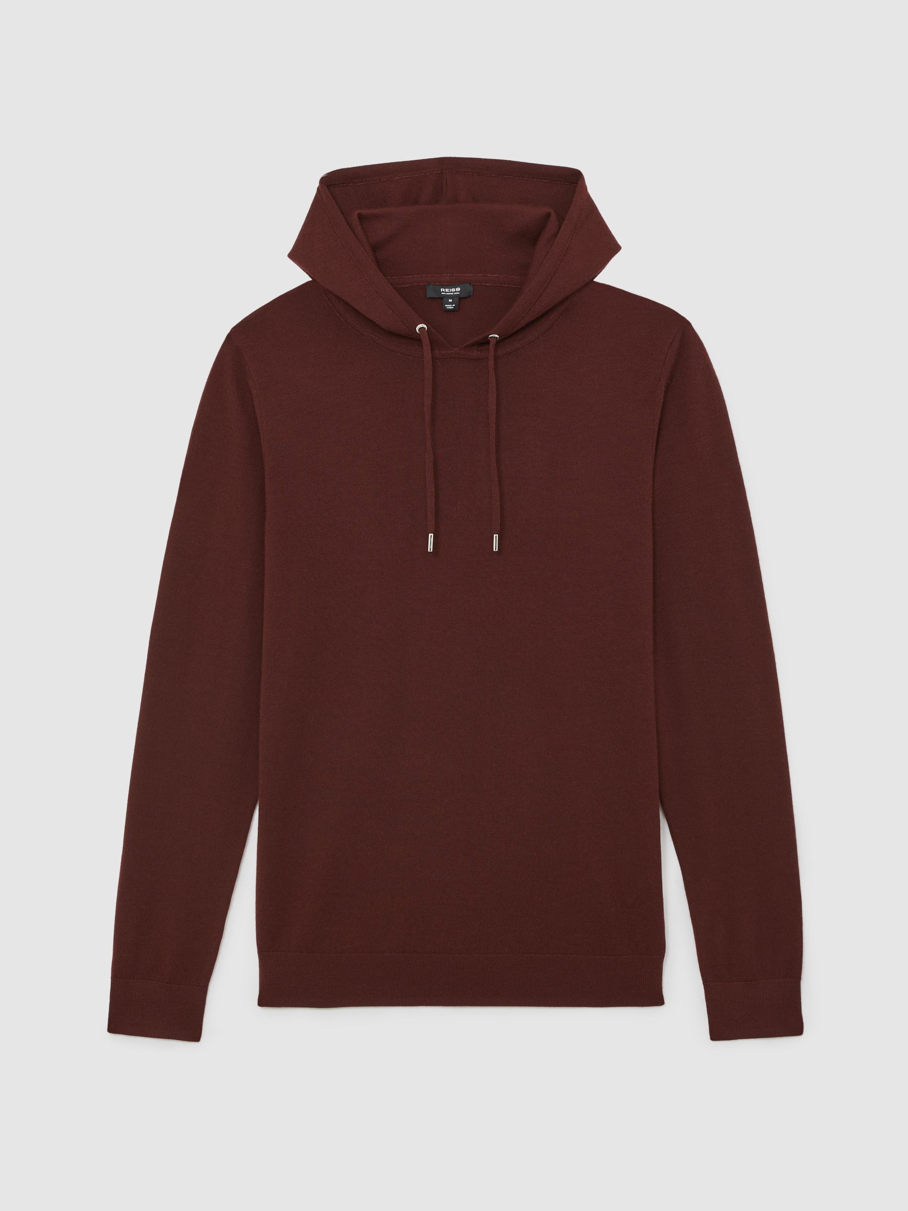 Hoodie in Port Red