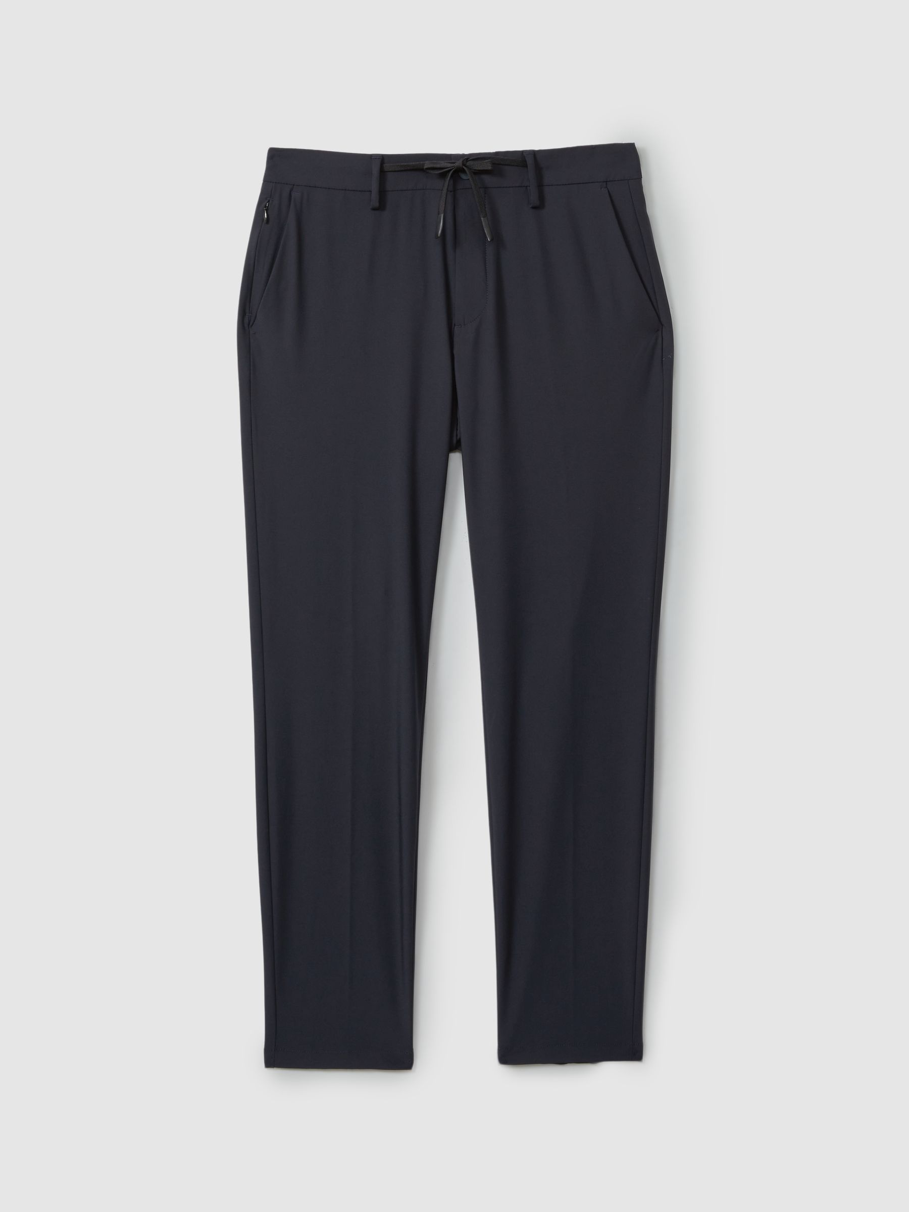 Technical Stretch Relaxed Trousers in Navy