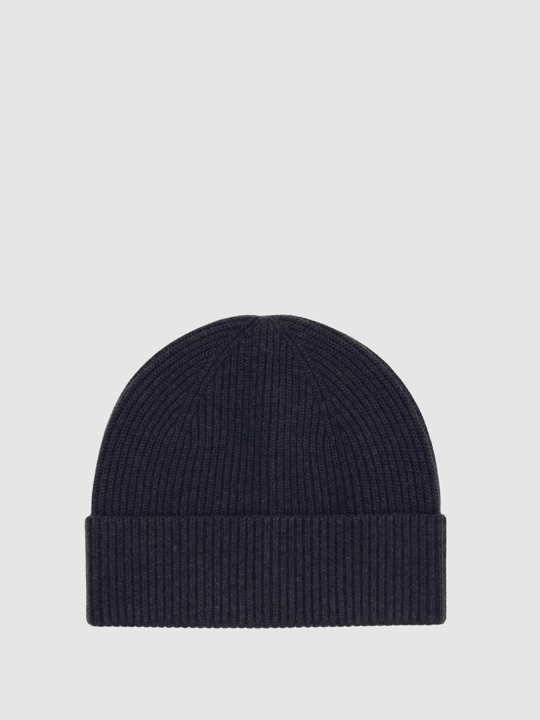 Merino Wool Scarf and Beanie Gift Set in Navy