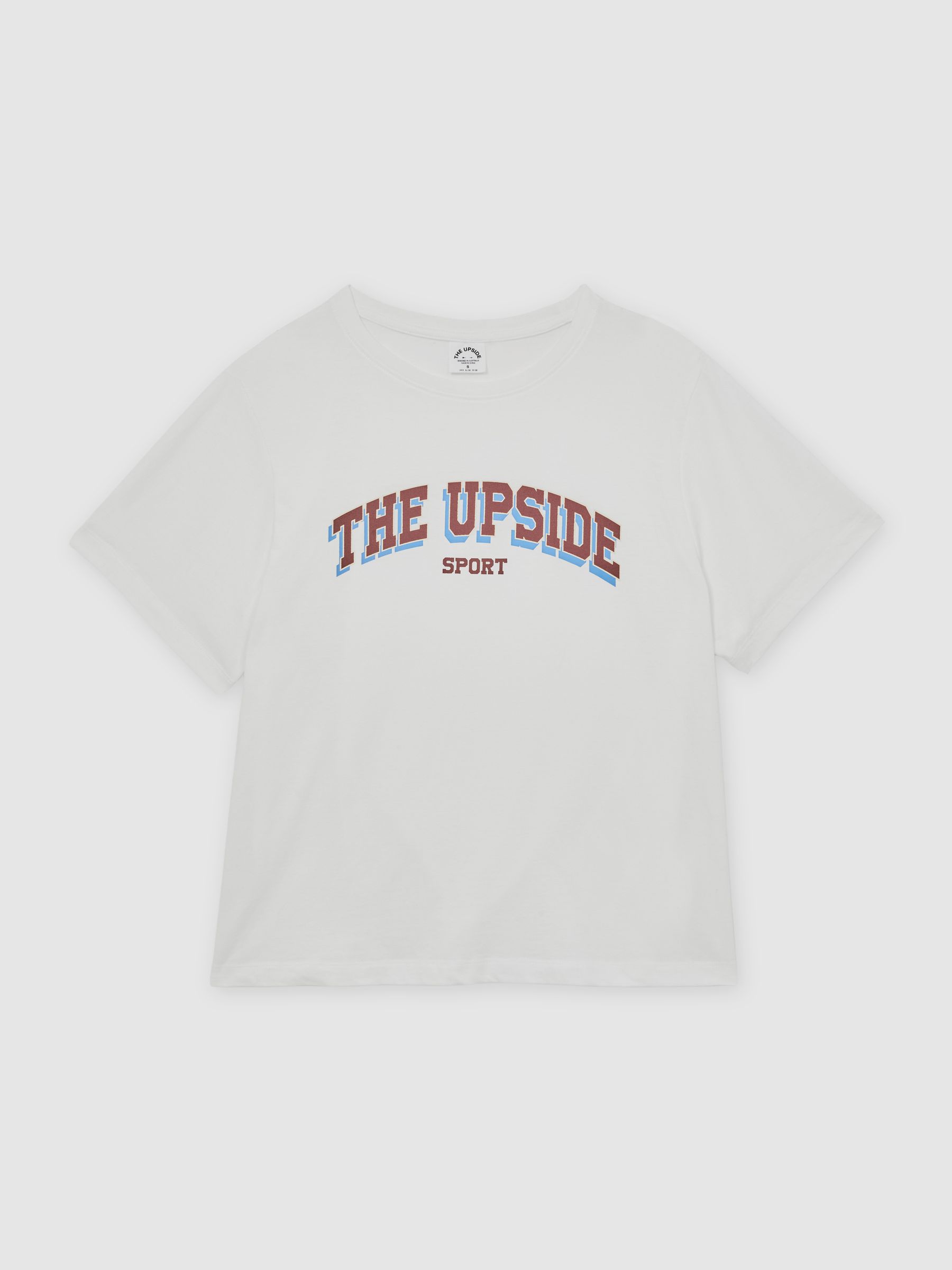 The Upside Cotton Logo-Print T-Shirt in White