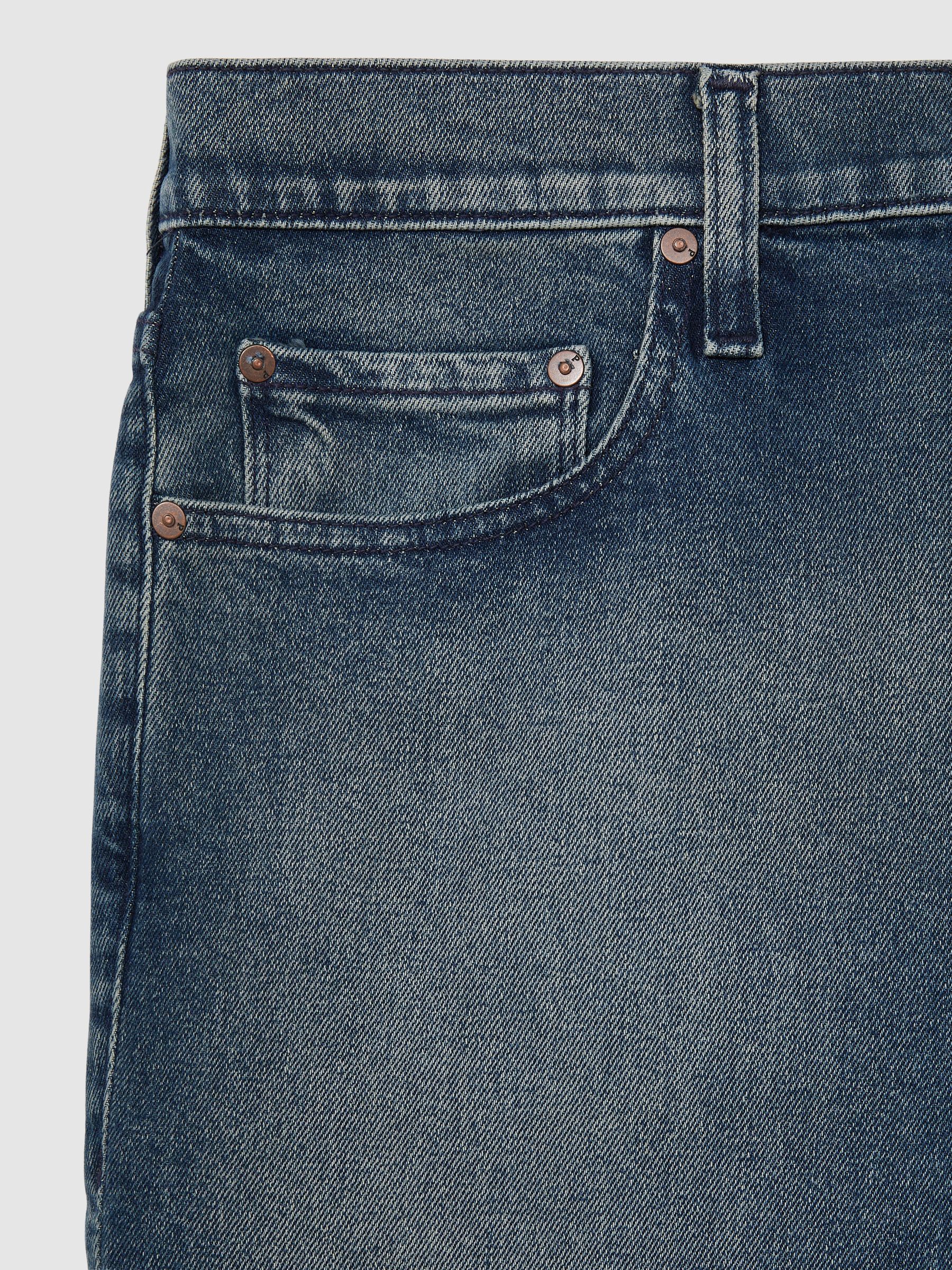 Paige Slim-Leg Jeans in Mid Blue Wash