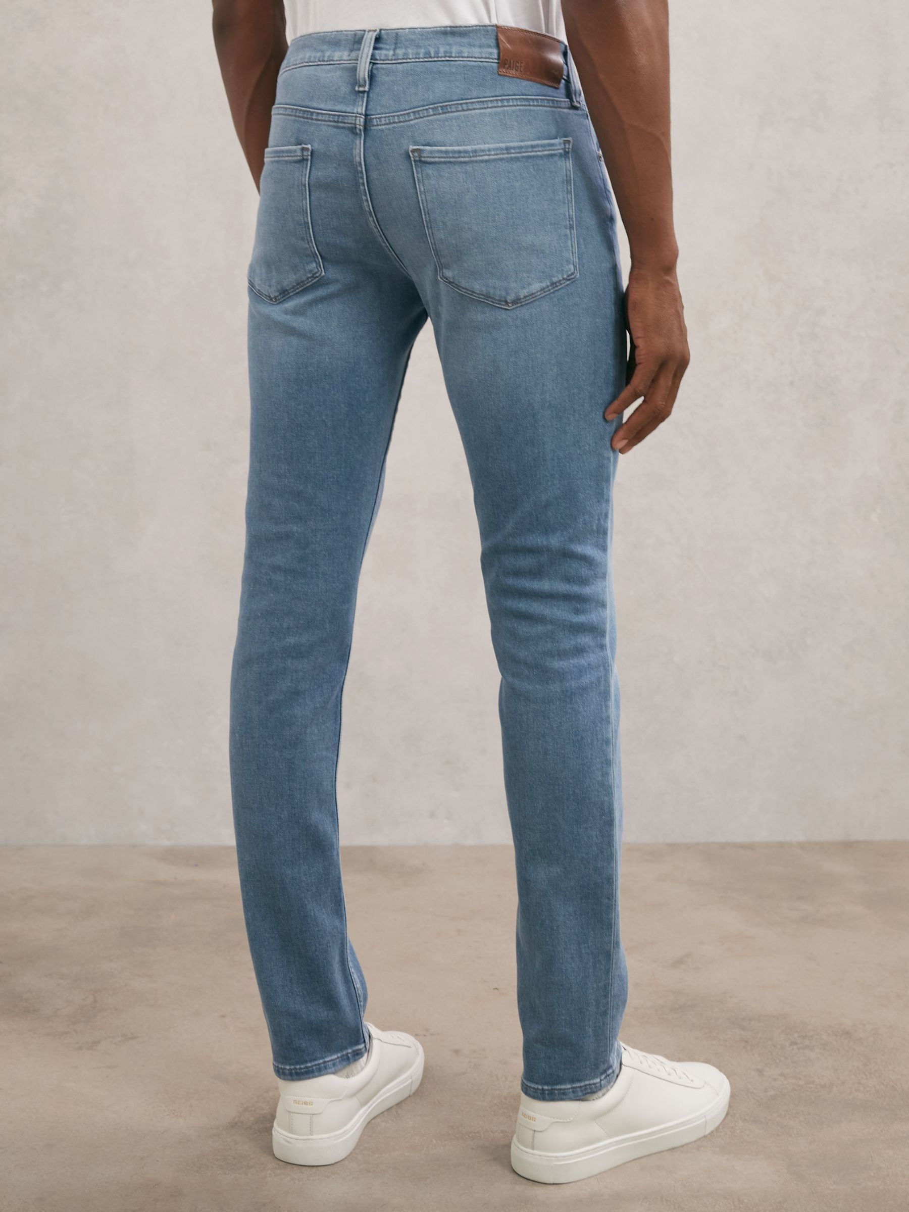 Paige Slim Fit Stretch Jeans in Kenney Blue