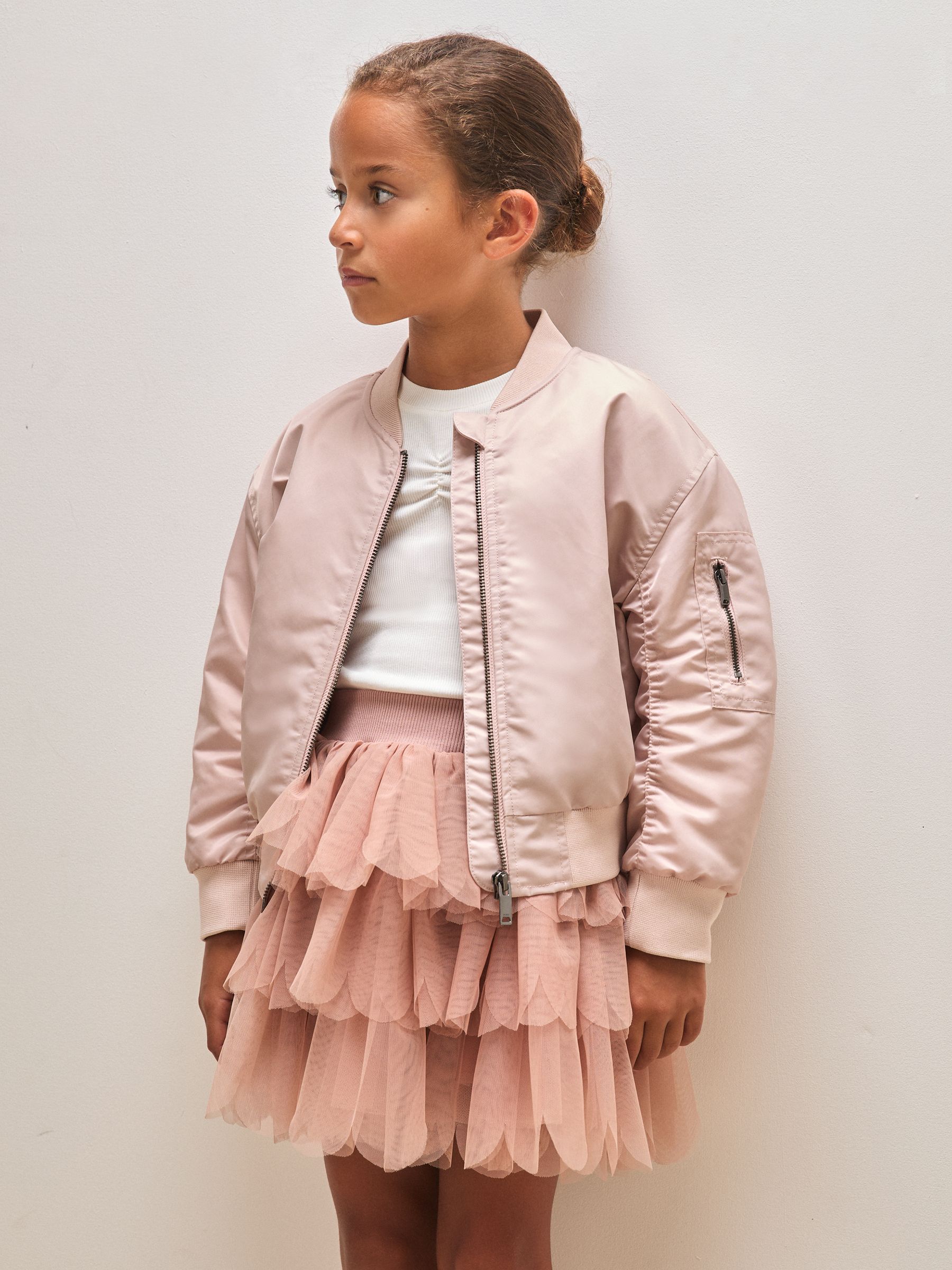 9-13 yrs Reiss | Royal Ballet Bomber Jacket in Pink