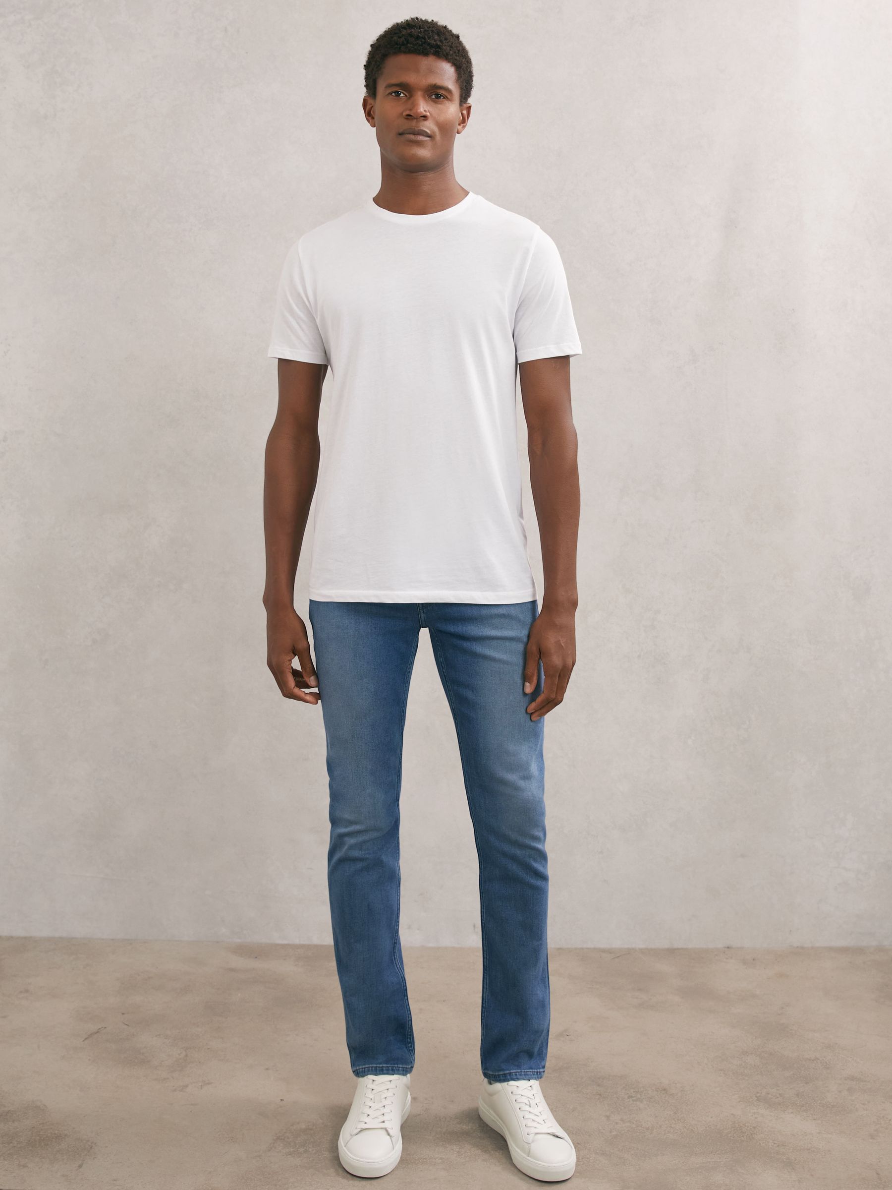 Paige Lennox Jeans in Mid Blue