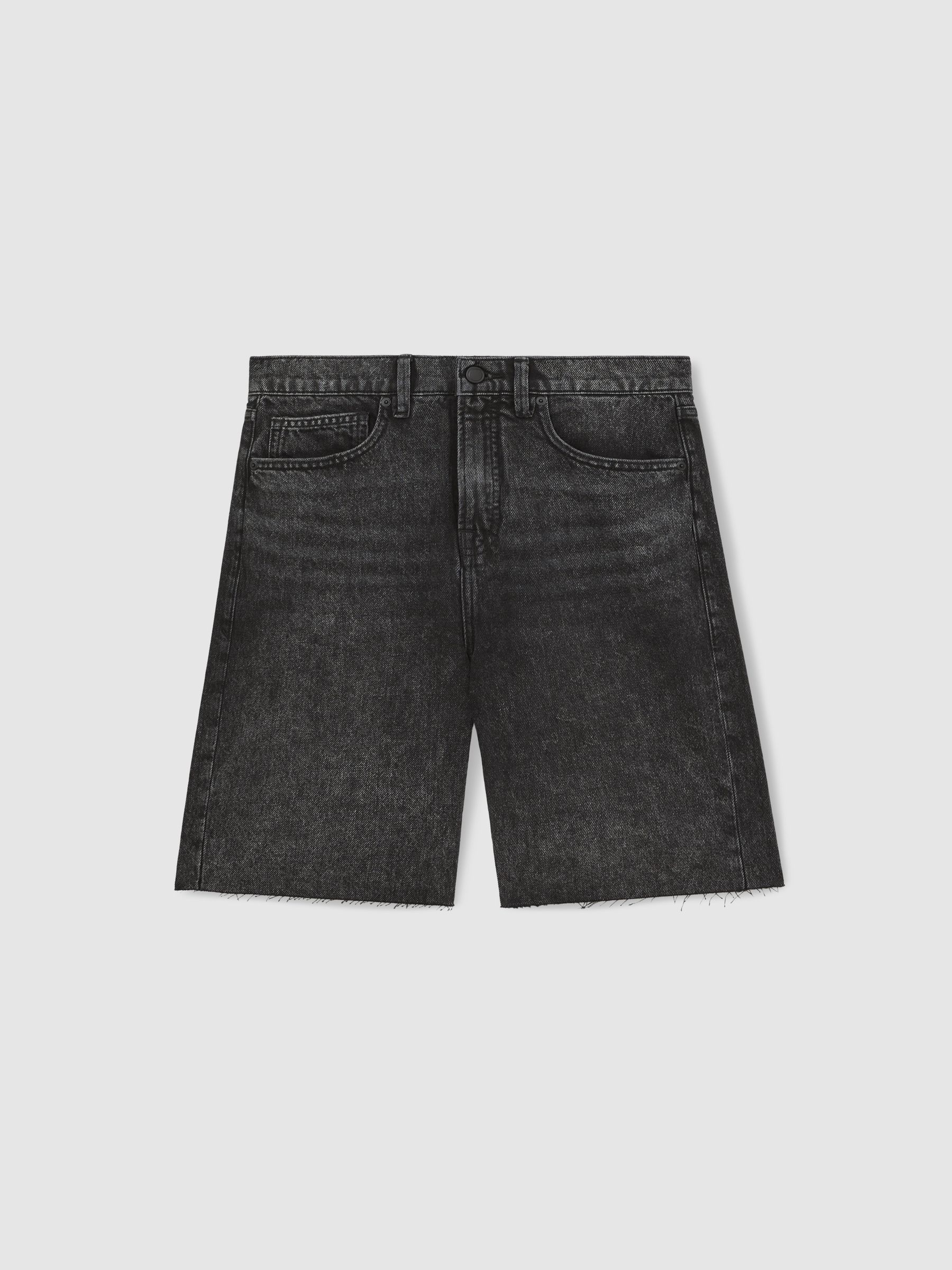 Good American Denim Bermuda Shorts in Black