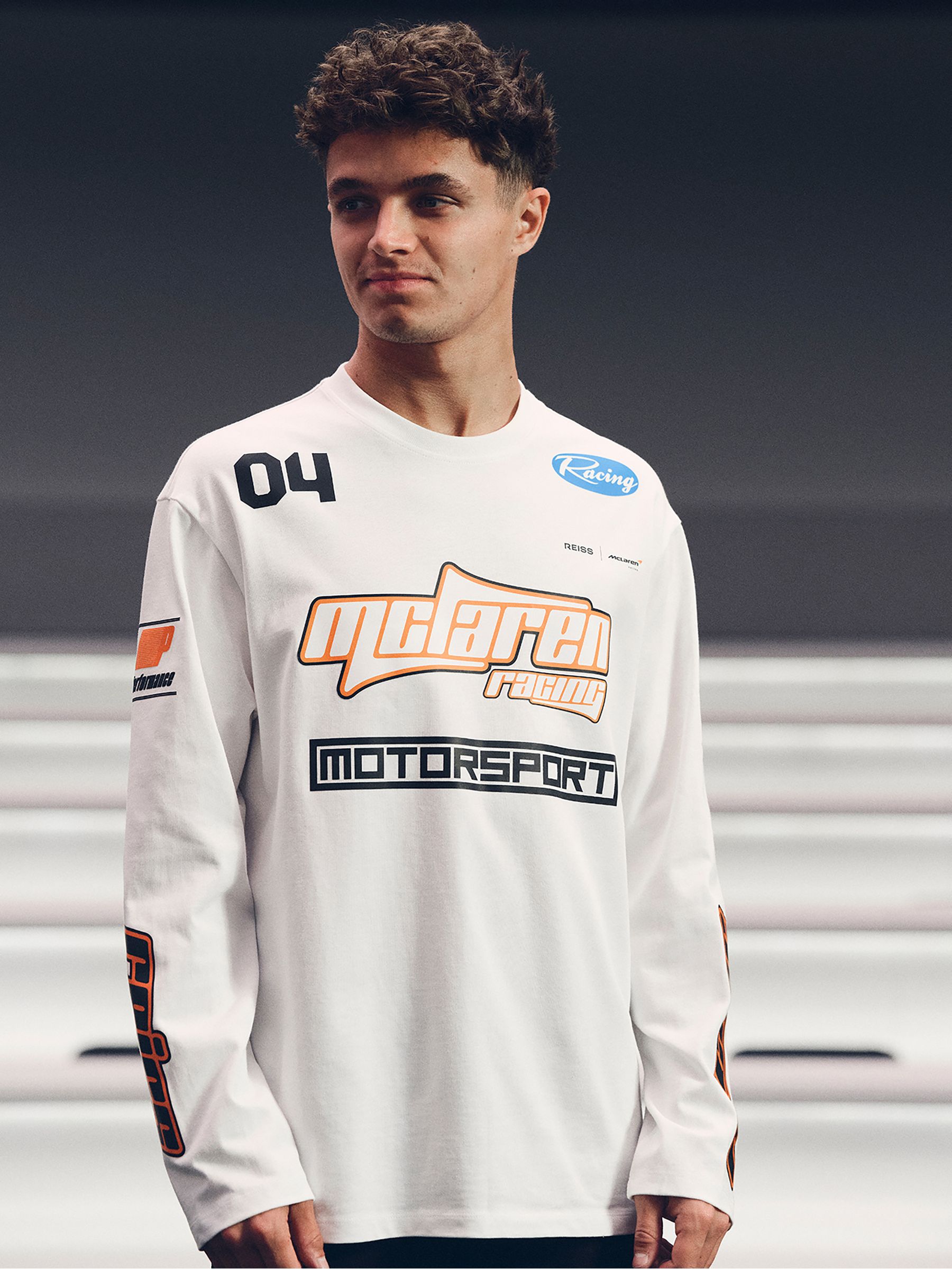 McLaren F1 Team Cotton Logo T-Shirt Unisex Fit in White