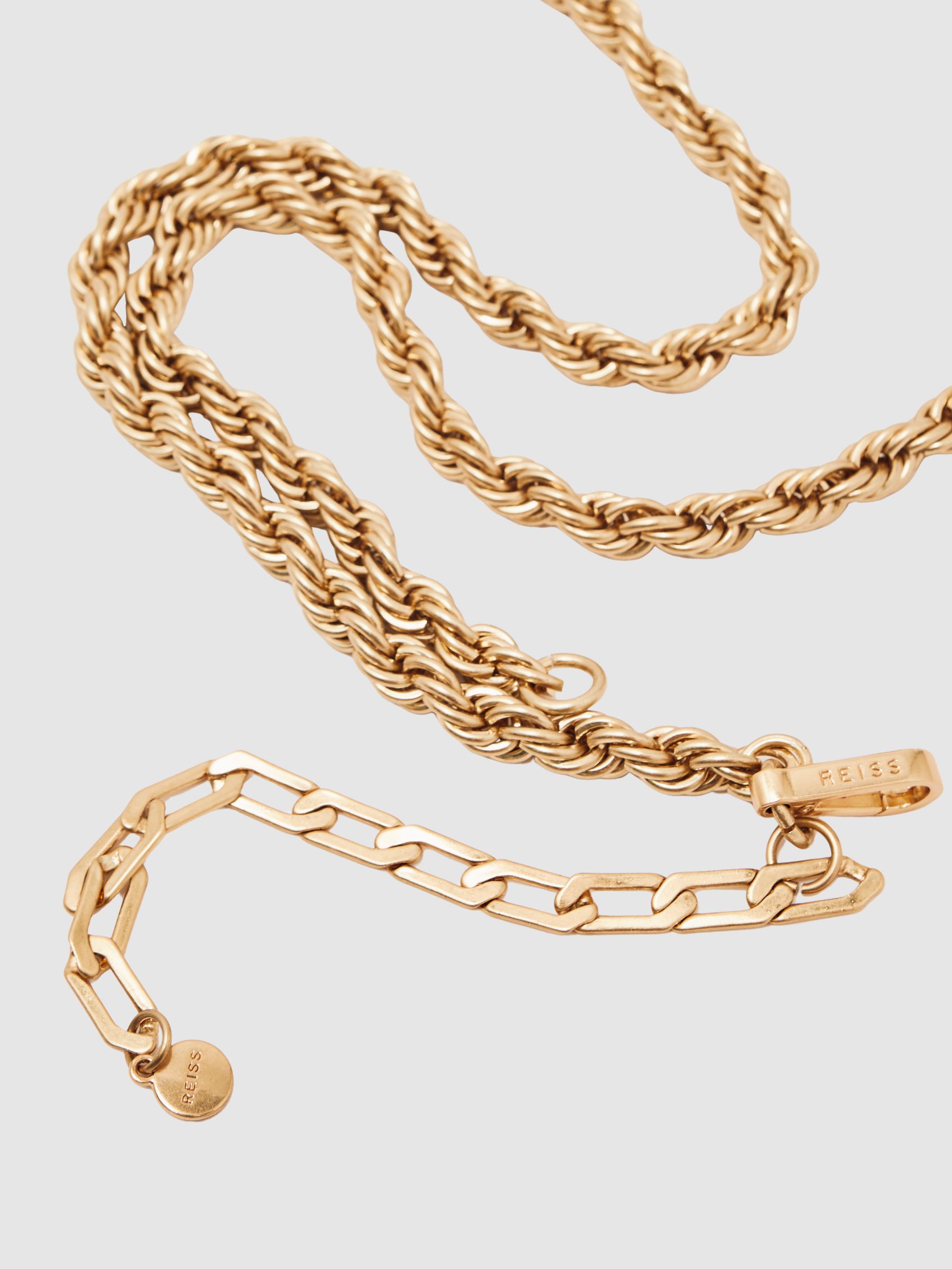 Twist Chain Belt in Gold