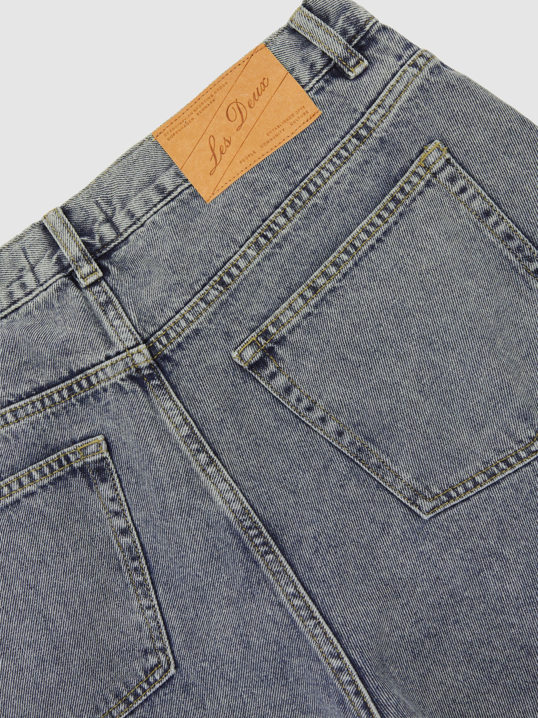 Les Deux Relaxed-Leg Jeans in Light Indigo Wash