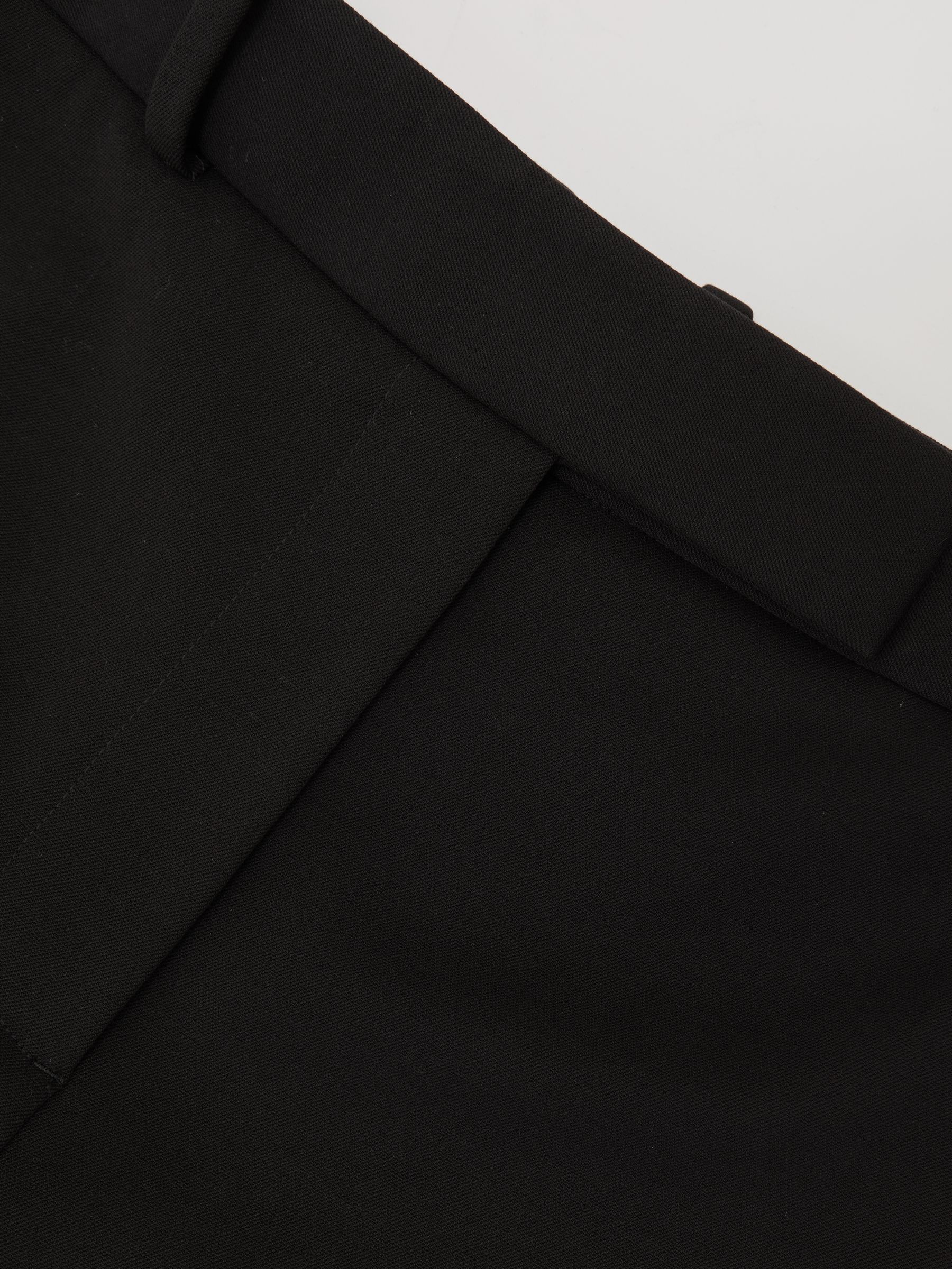 Wide-Leg Suit Trousers in Black