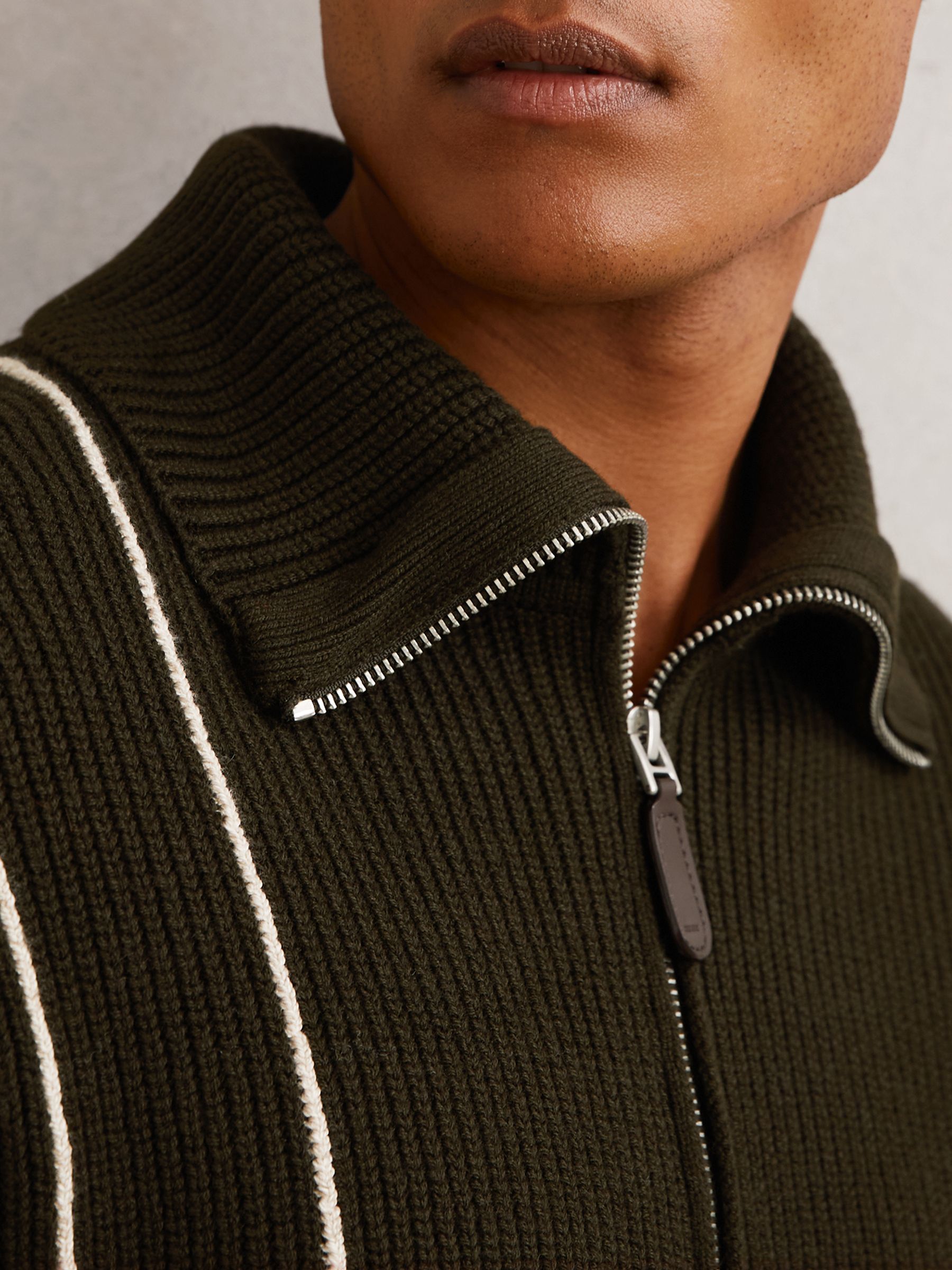 Jumper in Dark Olive Green