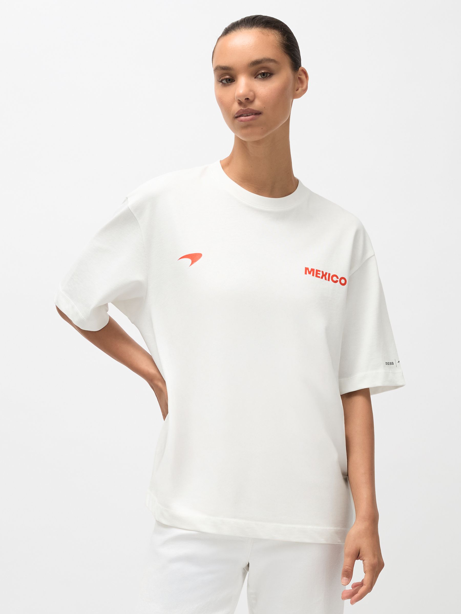 McLaren F1 Team Mexico City T-Shirt Unisex Fit in White