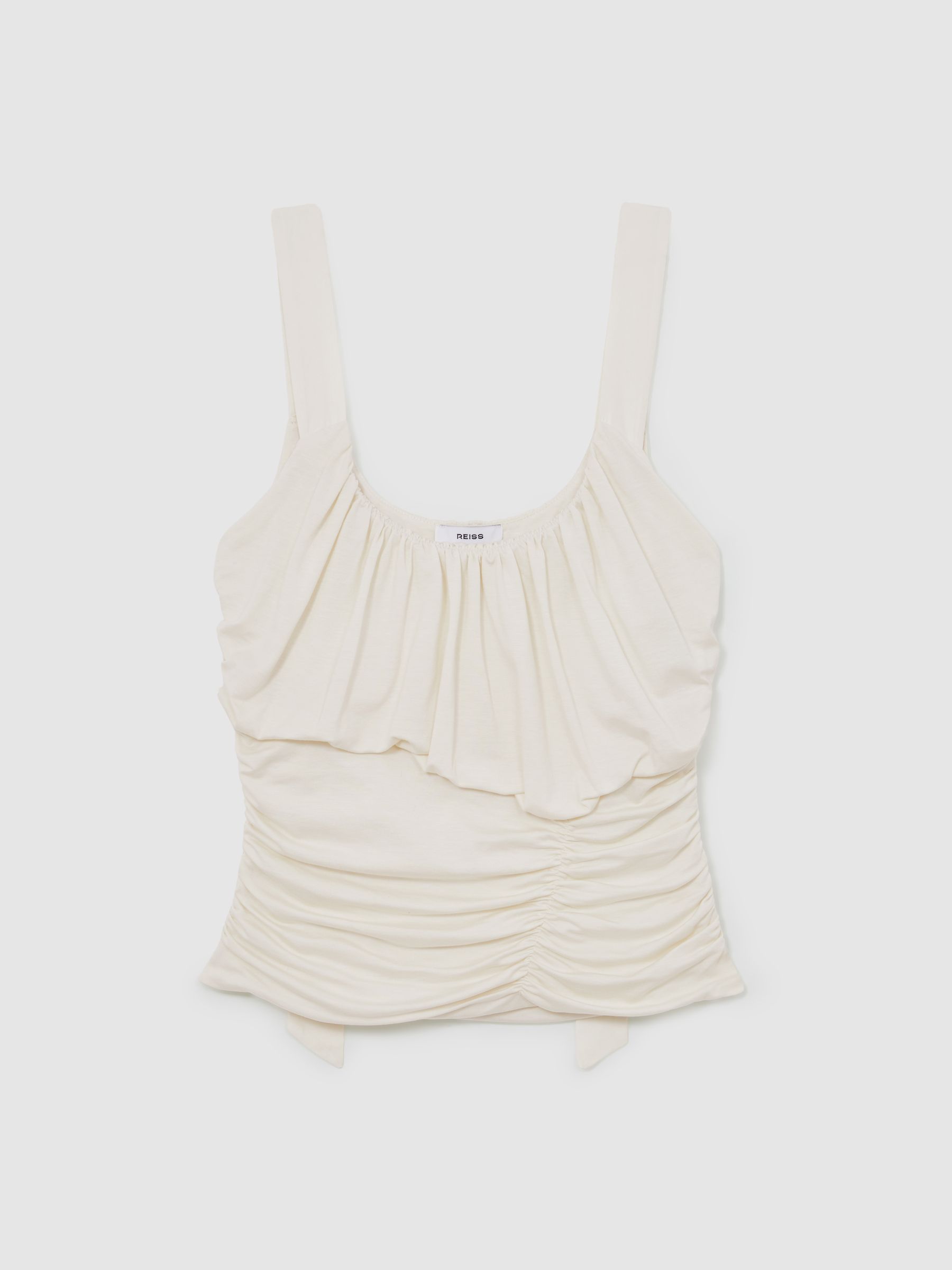 Reiss | Royal Ballet Ruched Vest in Ivory