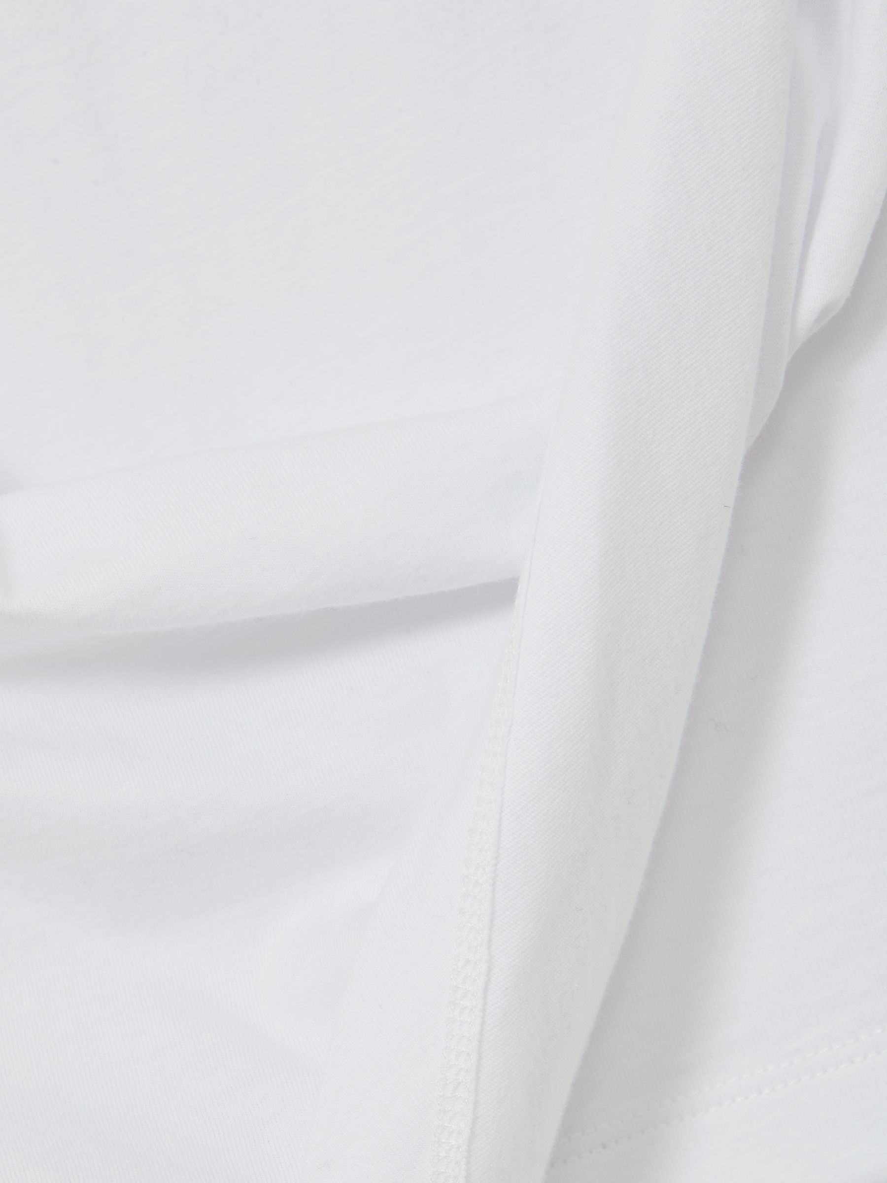 Cotton Drape T-Shirt in White