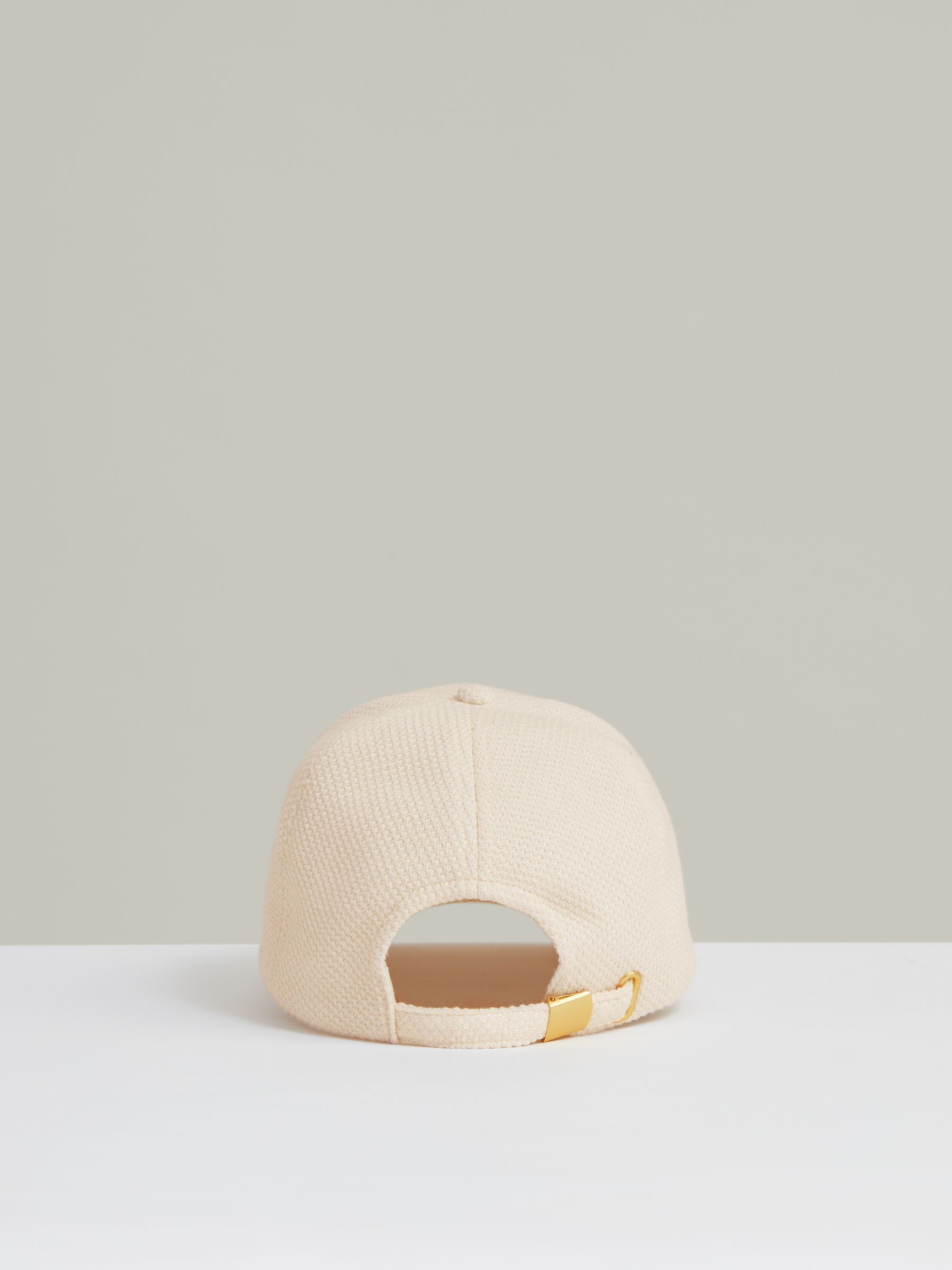 Waffle-Knit Baseball Cap in Neutral