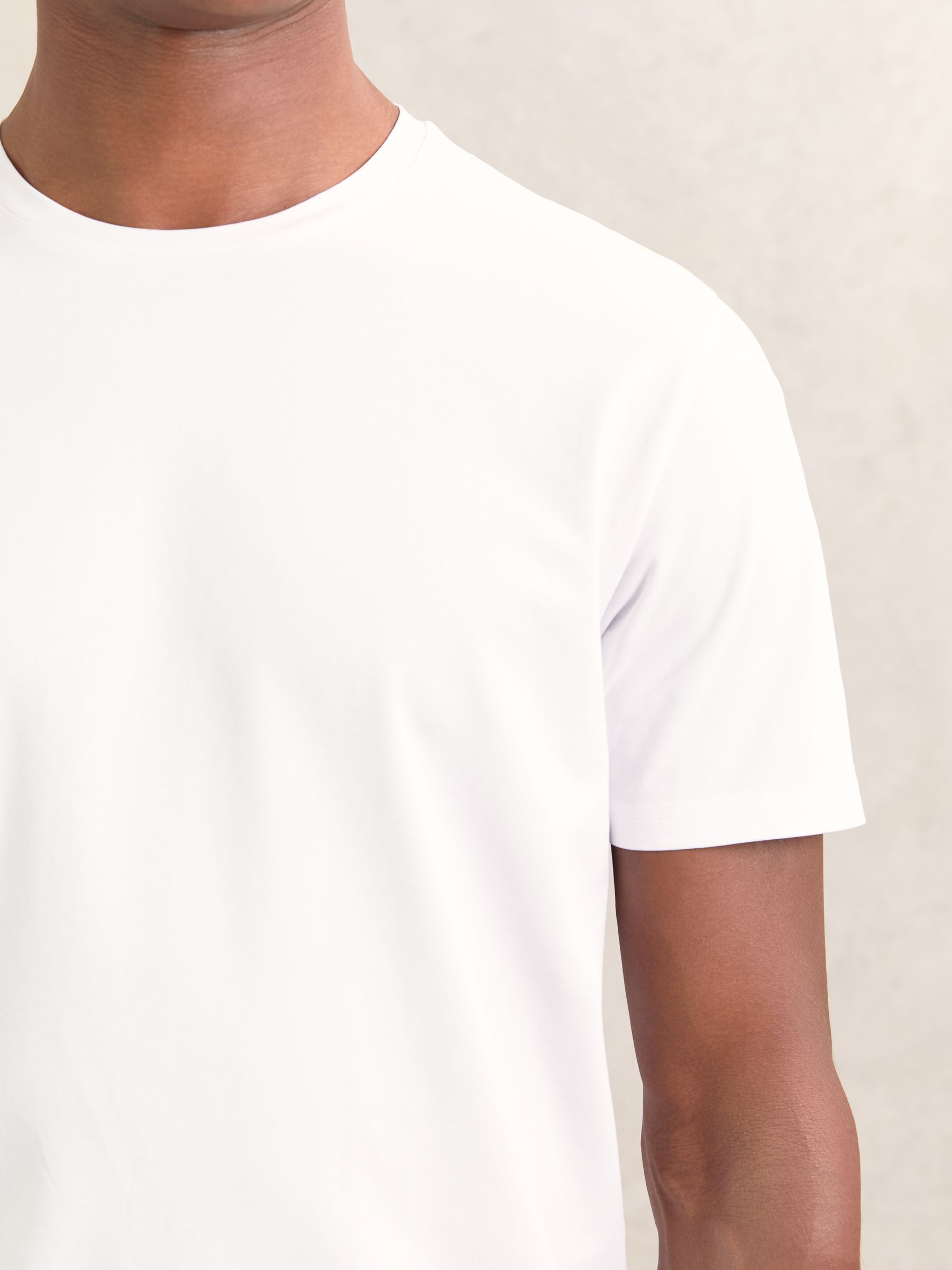 Stretch-Cotton Loungewear T-Shirts 2 Pack in Black/White