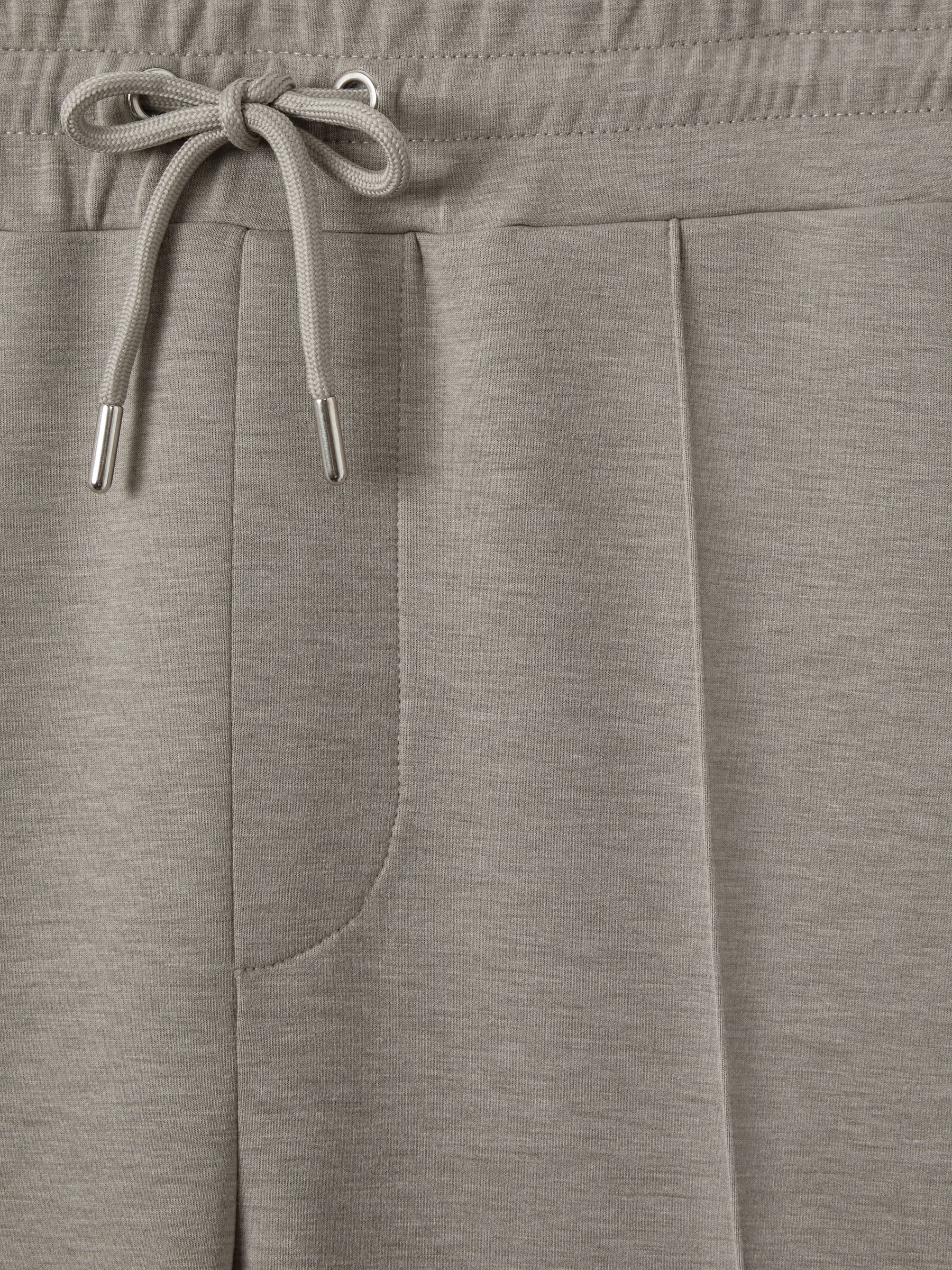 Stretch-Jersey Tailored Joggers in Taupe