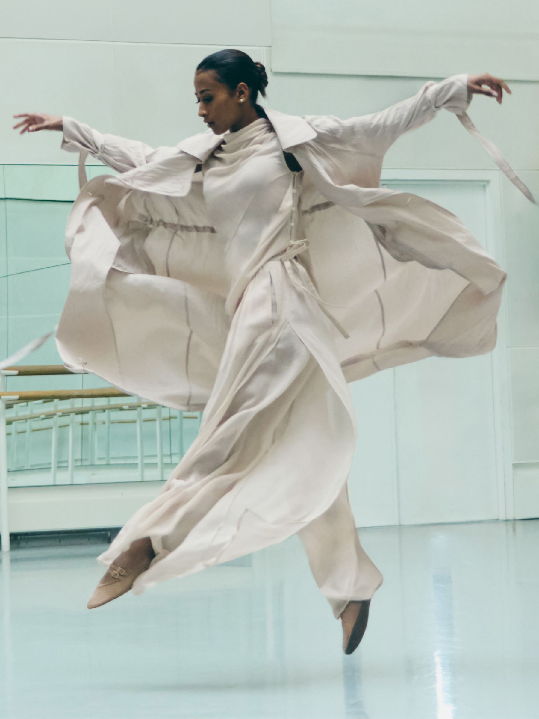 Reiss | Royal Ballet Trench Coat in Neutral