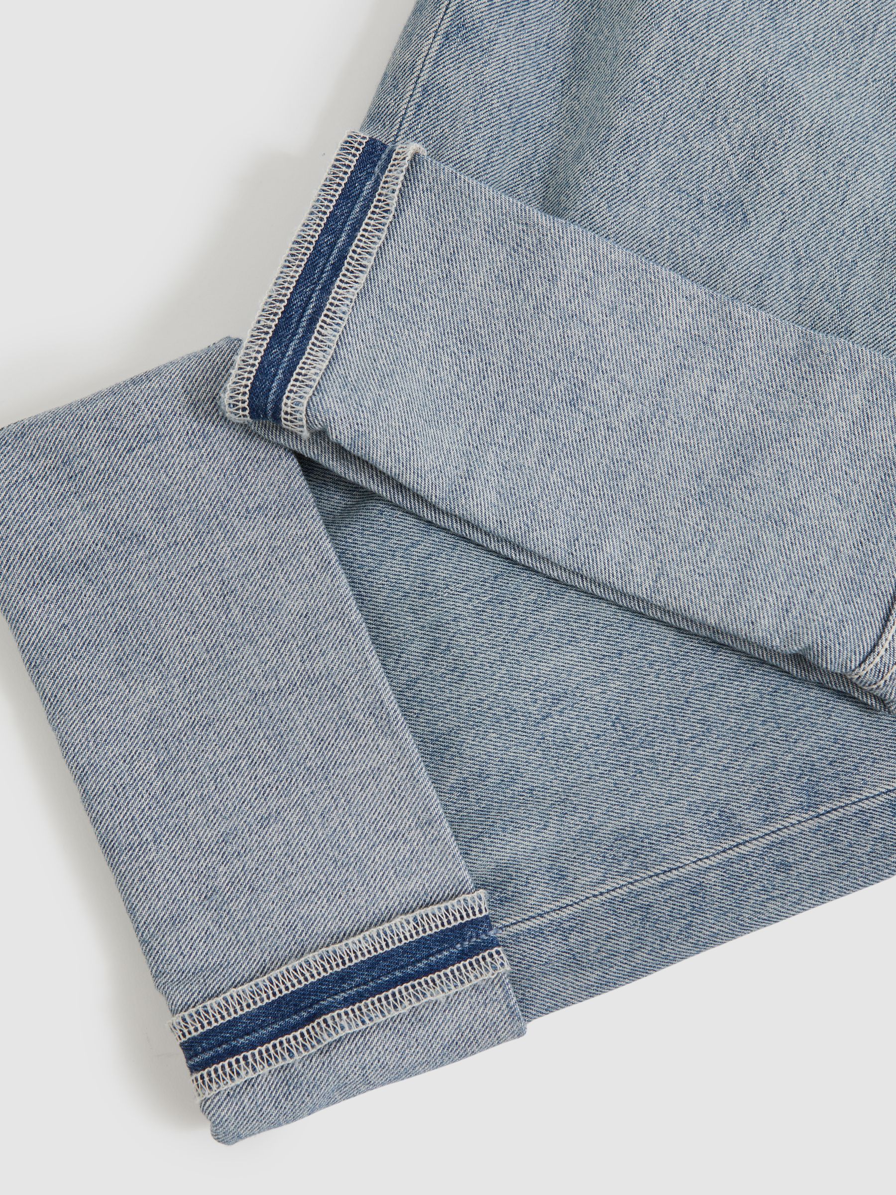 Good American Relaxed Barrel Jeans in Indigo Blue
