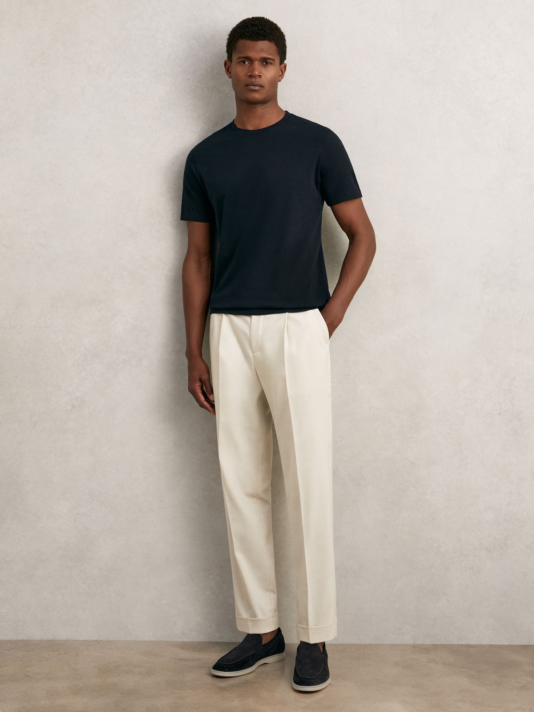 T-Shirts 3 Pack in White/Navy/Dark Sage Green