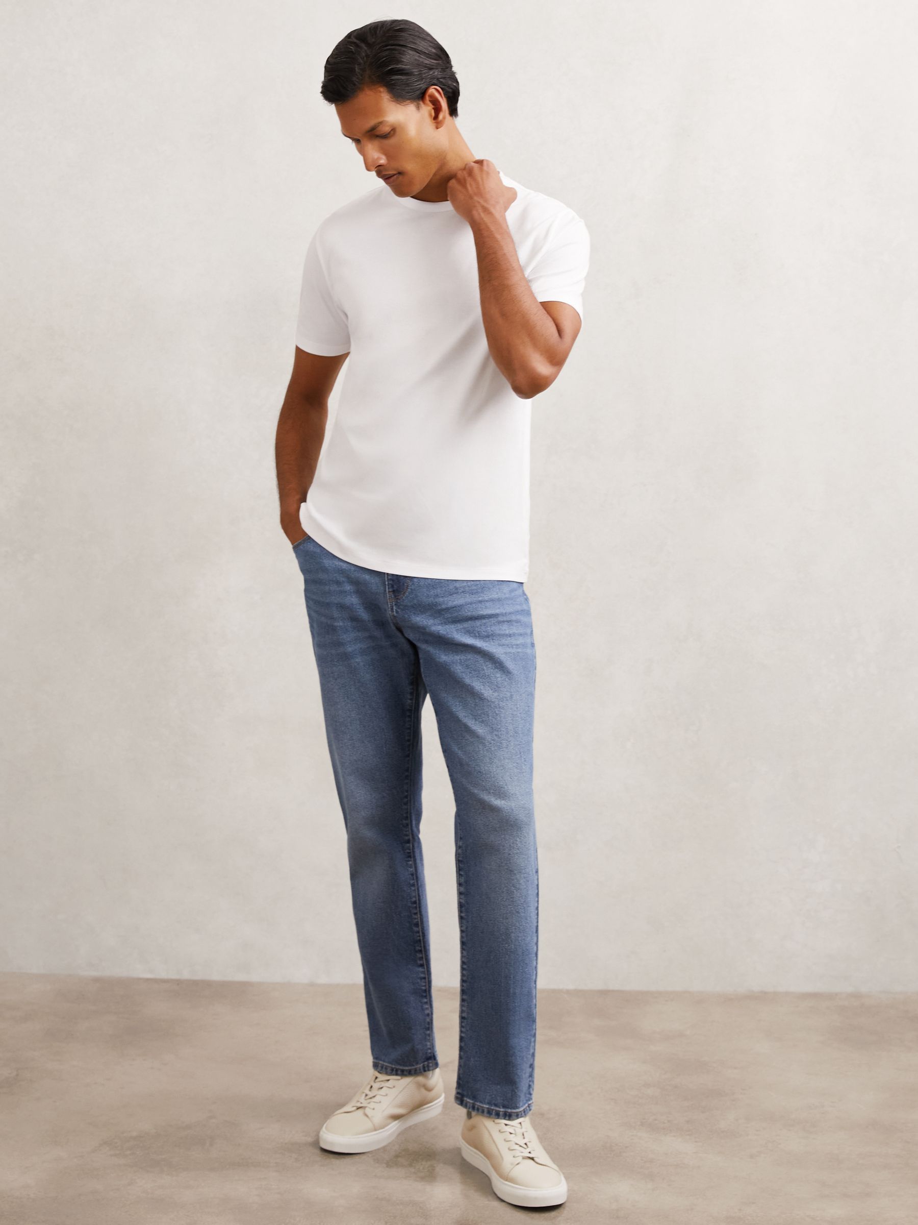 2 Pack Airwater-Cotton Crew T-Shirt in White/White