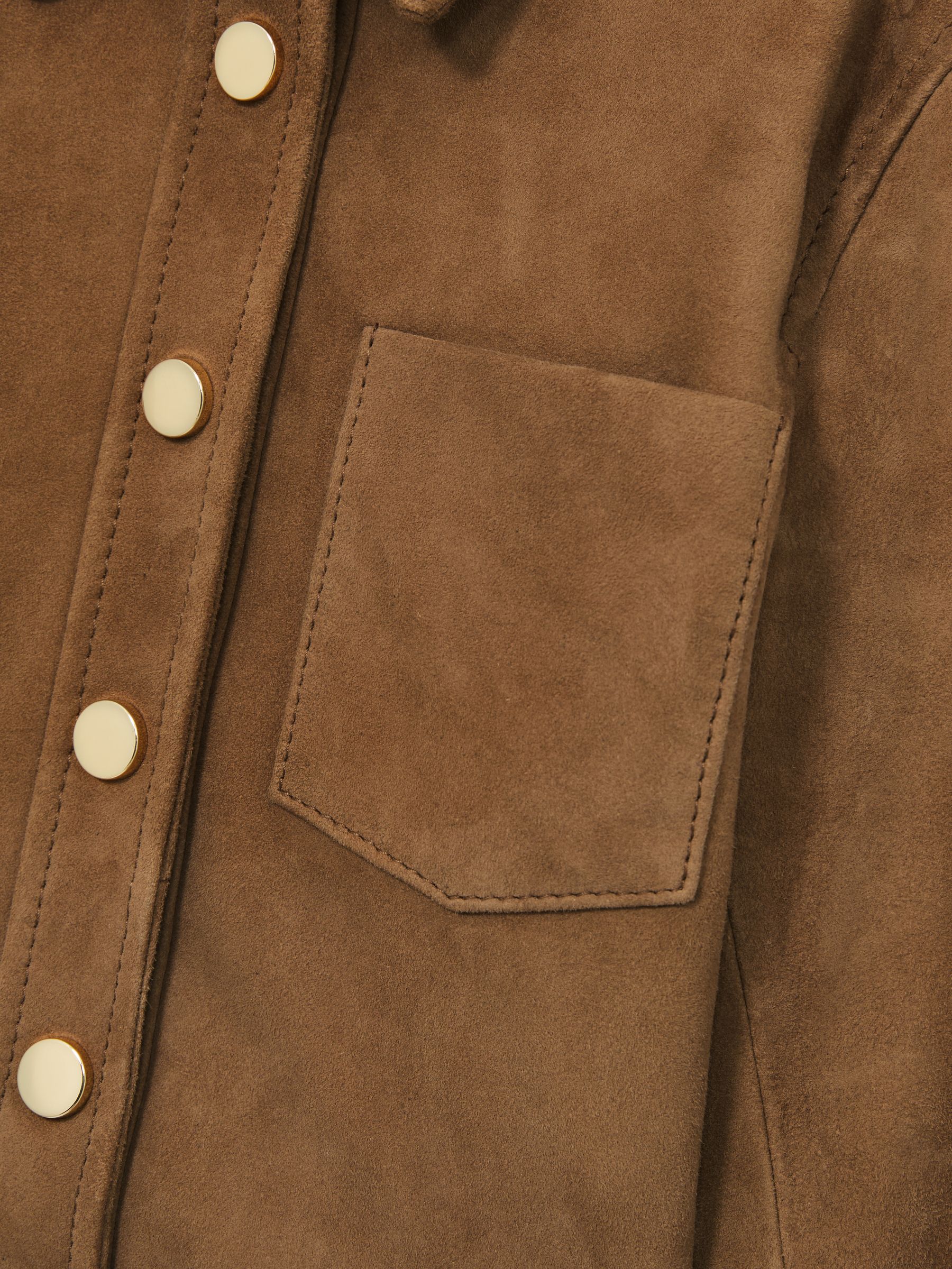 4-9 yrs Suede Cropped Jacket in Tan