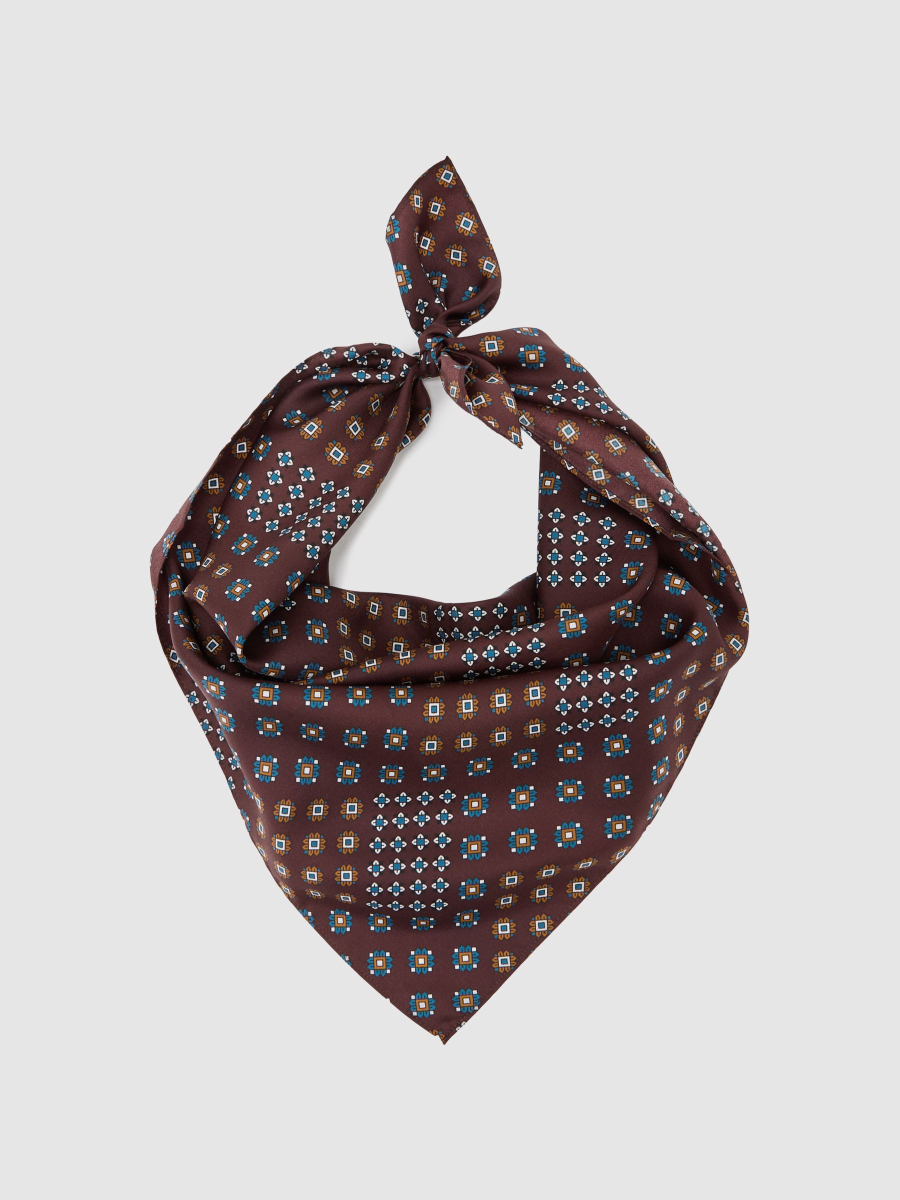 Silk Neck Tie in Burgundy