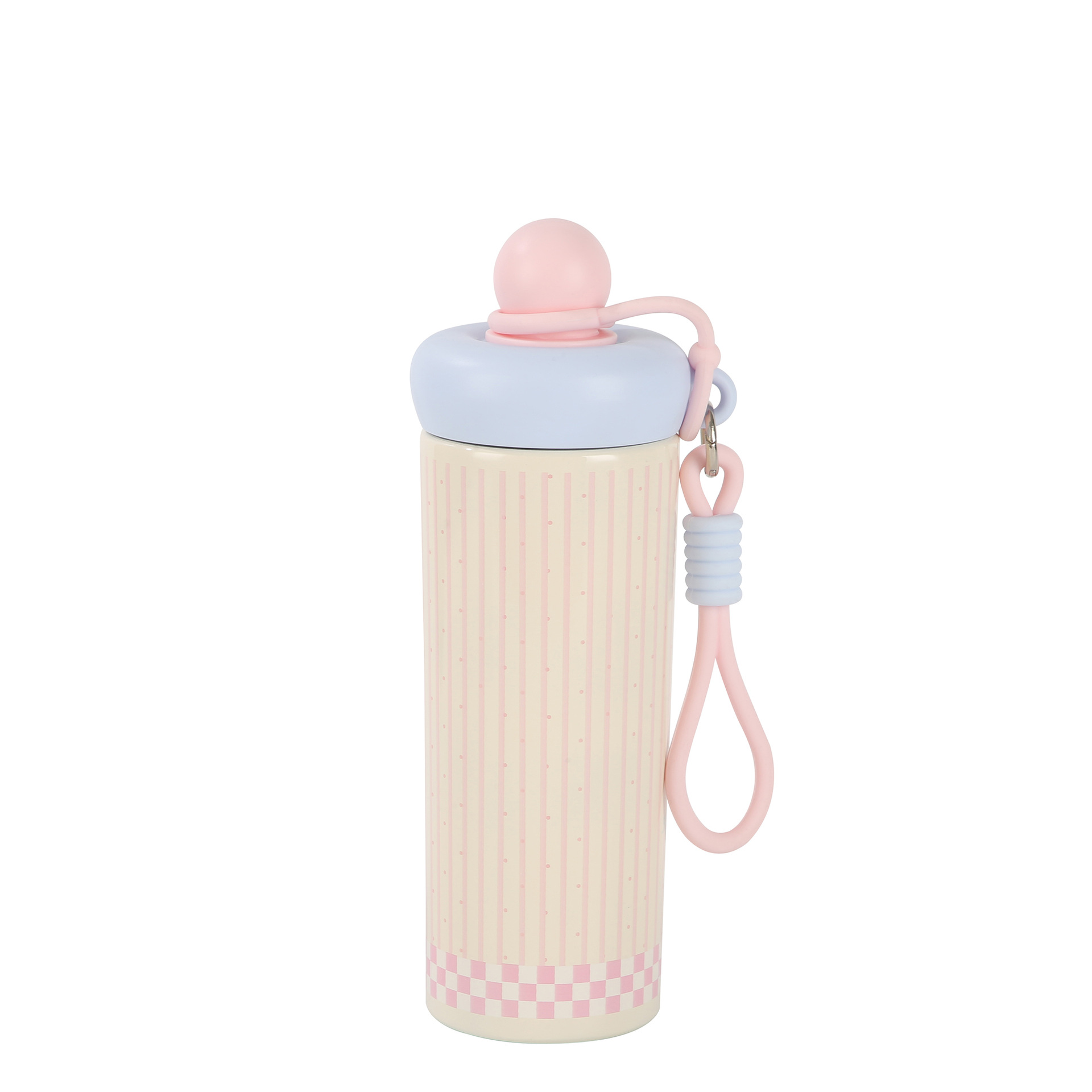 Striped Pattern Vacuum Insulated Water Bottle