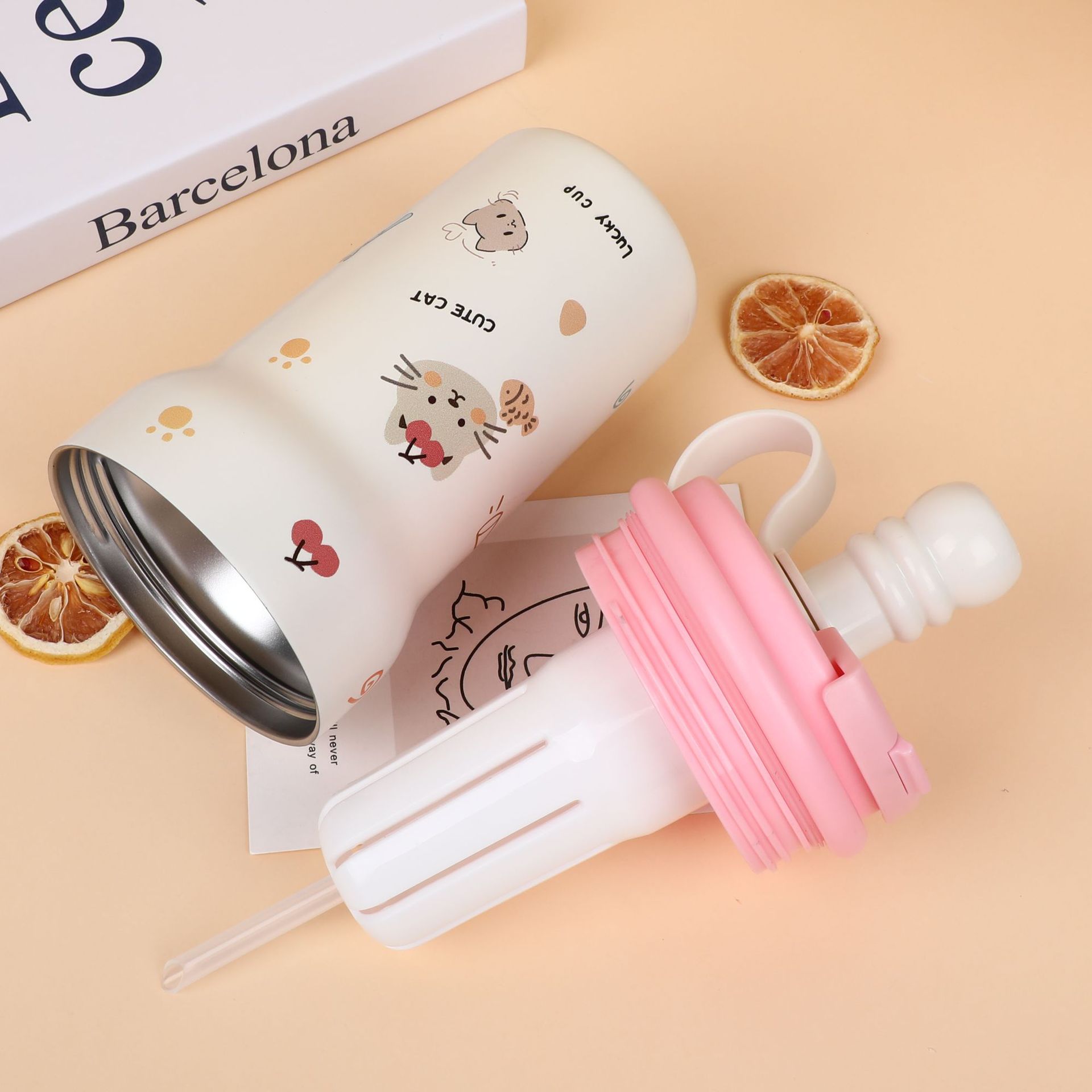 Cartoon Pet Insulated Water Bottle