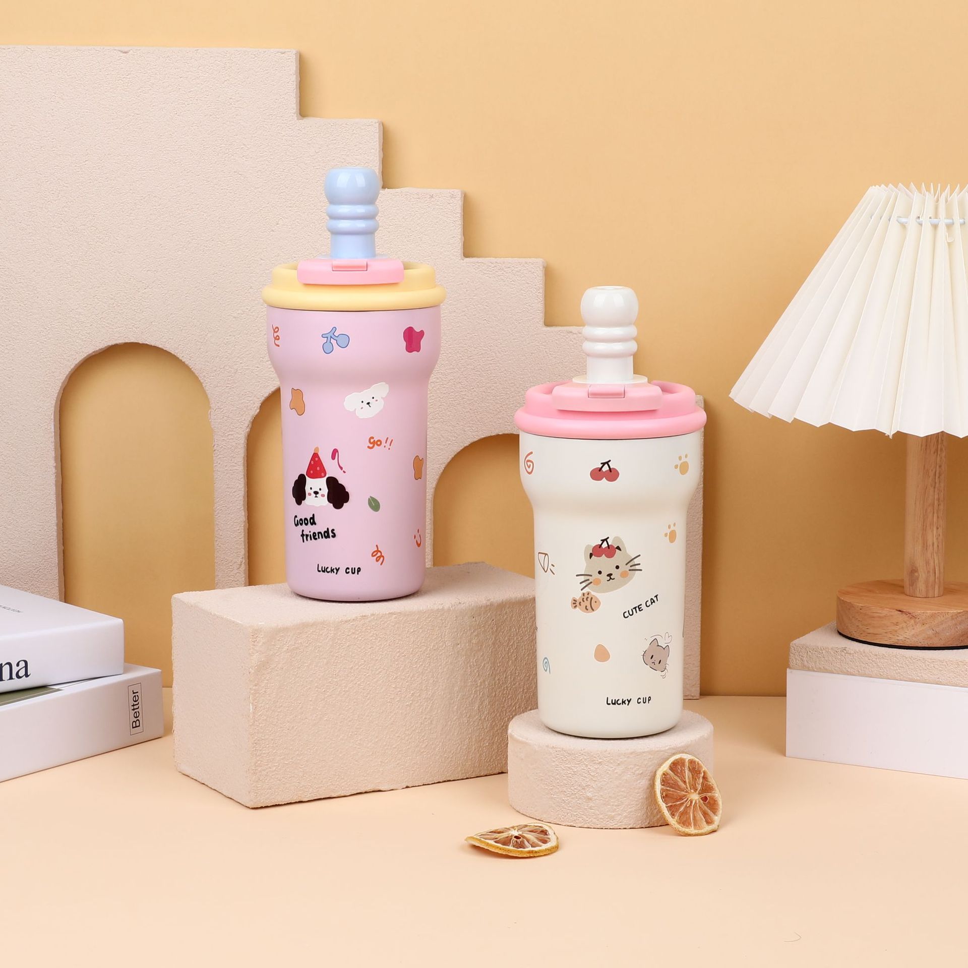 Cartoon Pet Insulated Water Bottle