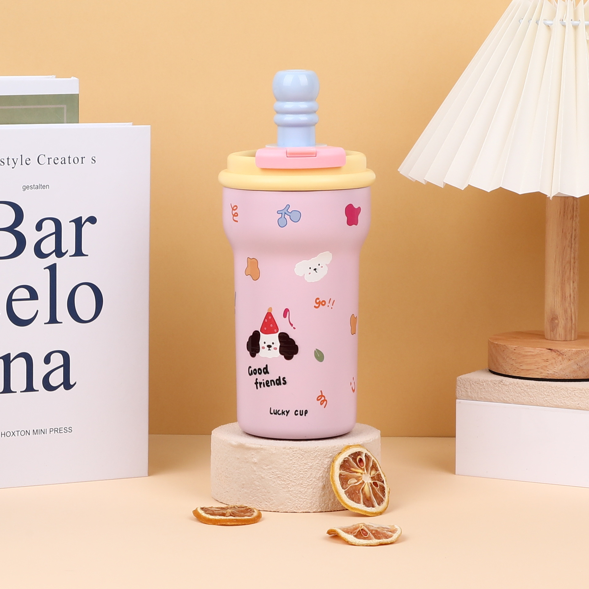 Cartoon Pet Insulated Water Bottle