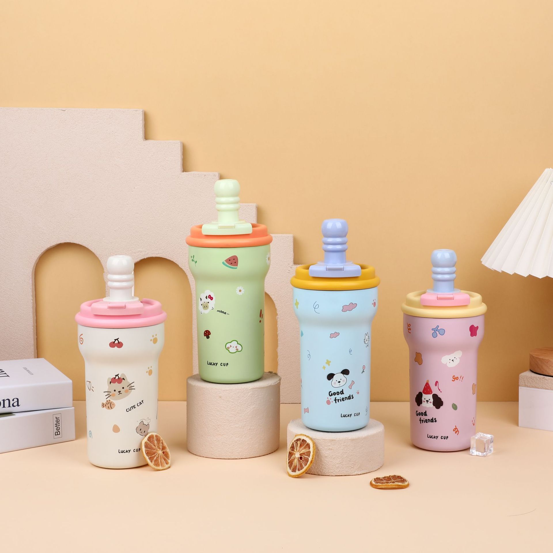 Cartoon Pet Insulated Water Bottle