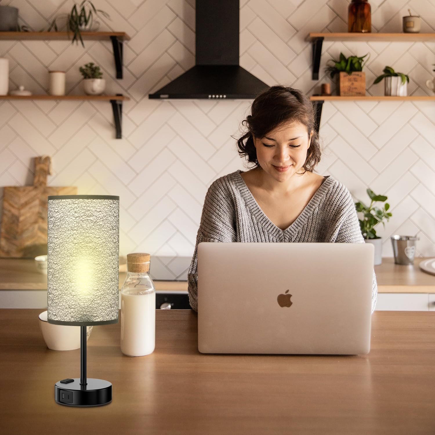 Table Lamp for Bedroom with Touch Control