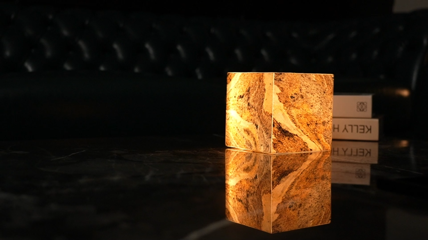 Stone Lamp for Bedroom Handcrafted Ultra-thin Natural Stone