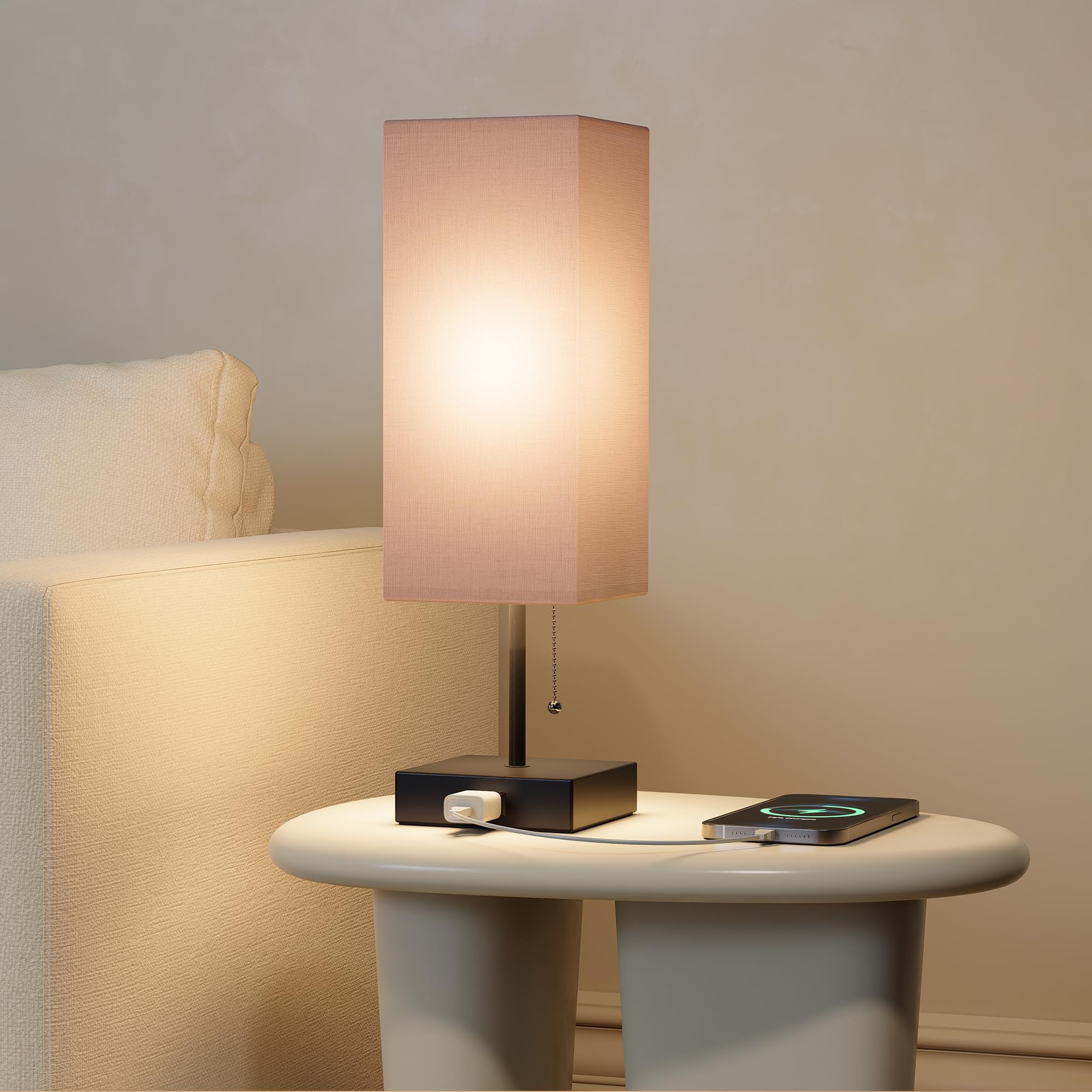 Table Lamp for Bedroom Set of 2