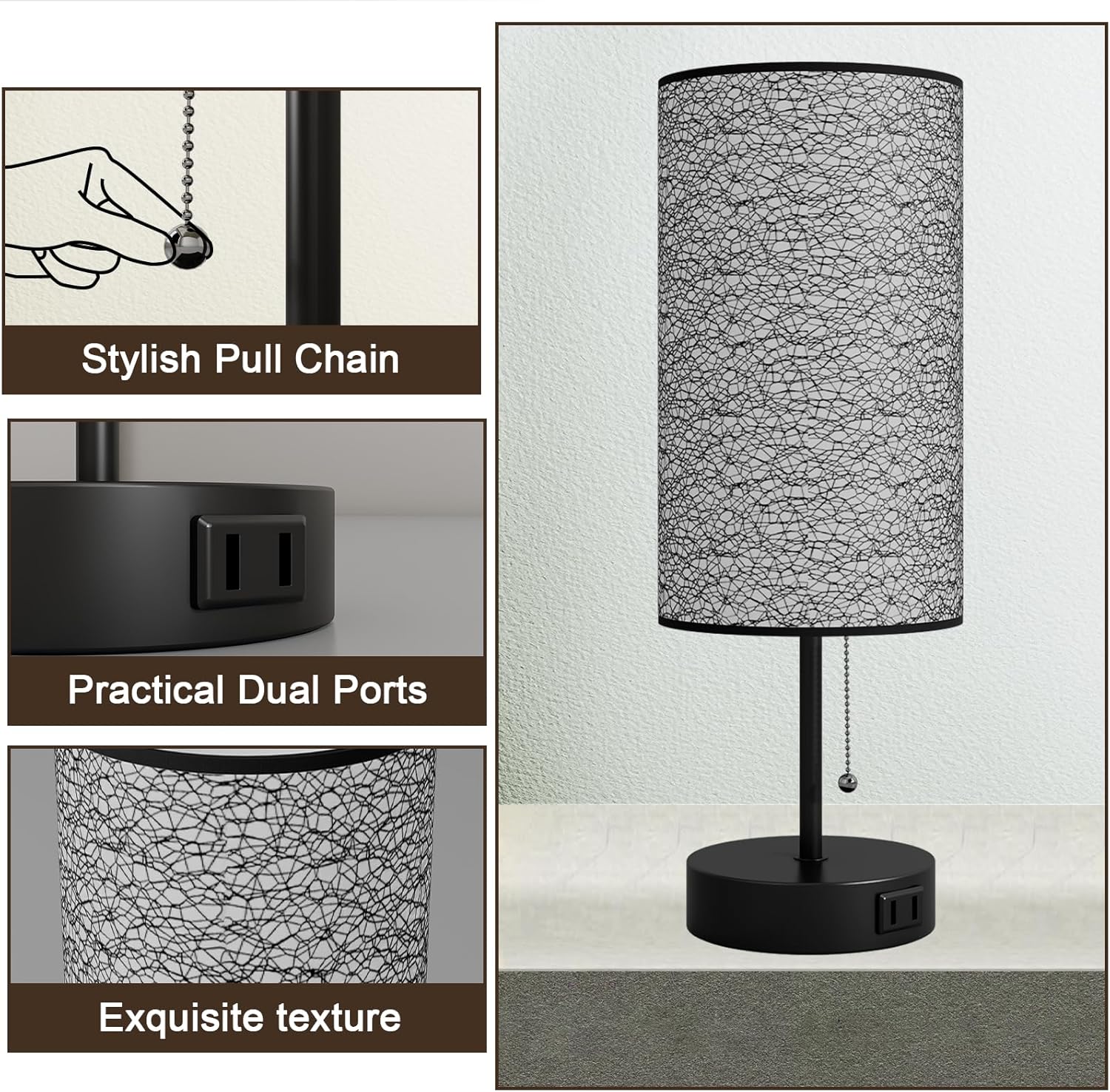 Table Lamp for Bedroom(OnlyAC)