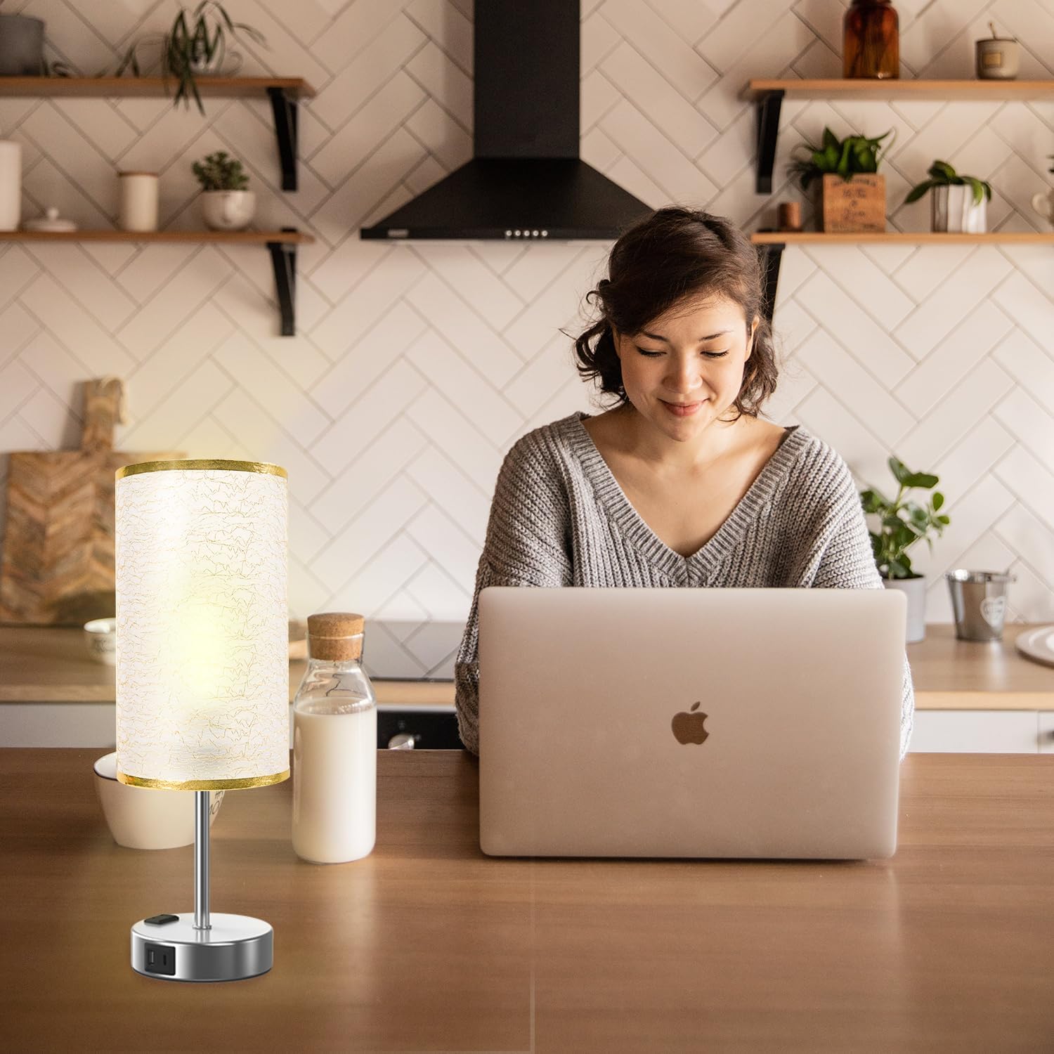 Table Lamp for Bedroom with Touch Control
