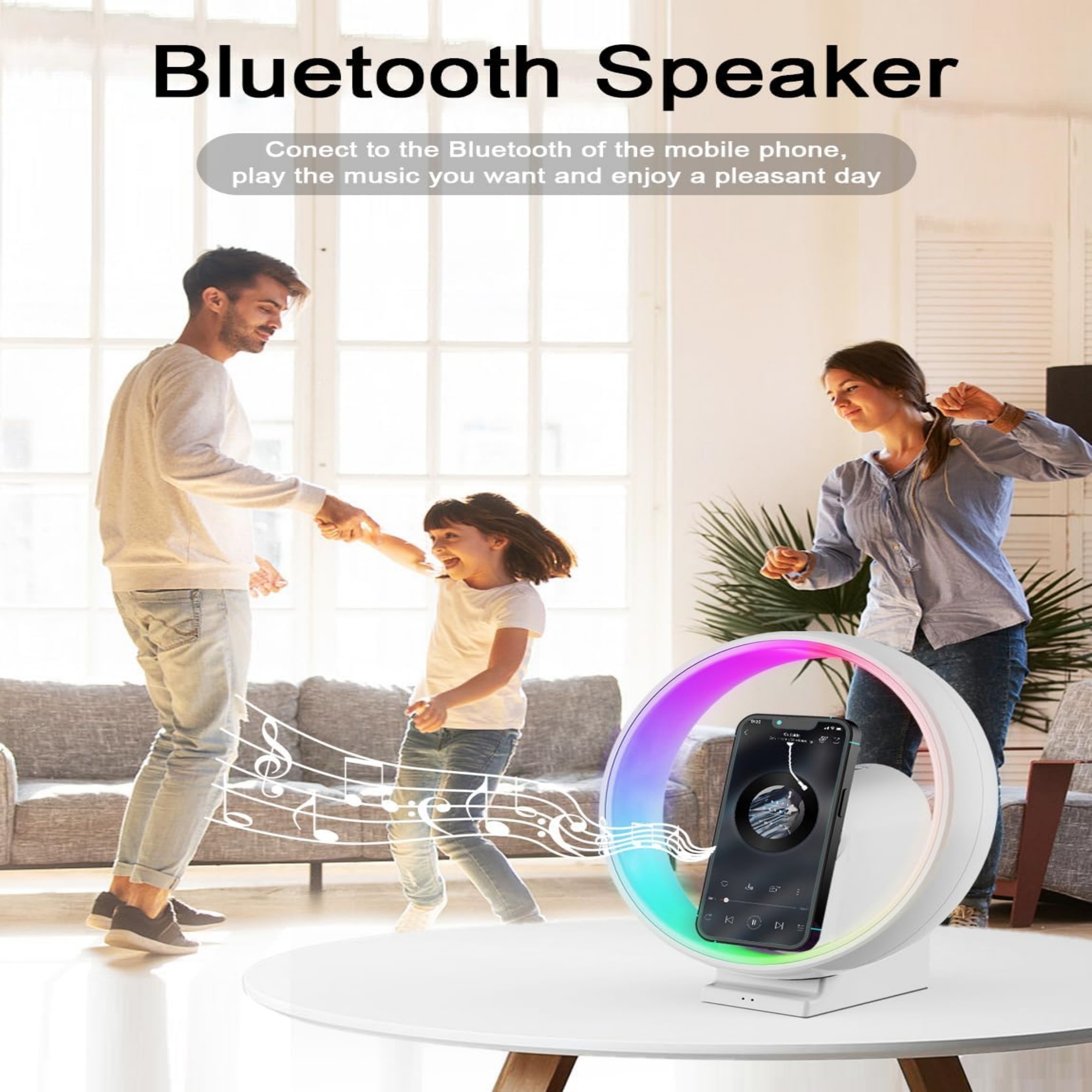 Wireless Bluetooth Speaker with RGB Light