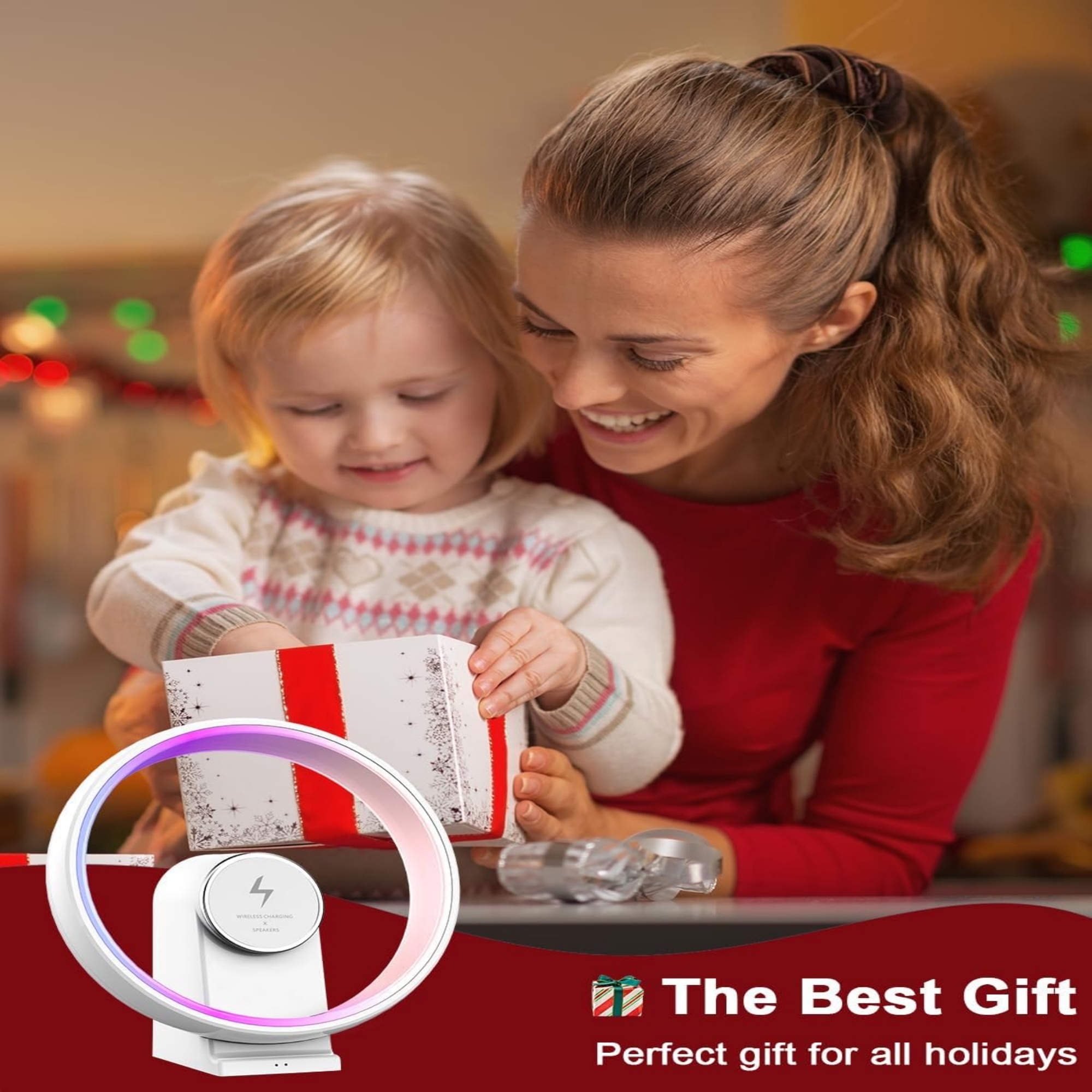 Wireless Bluetooth Speaker with RGB Light