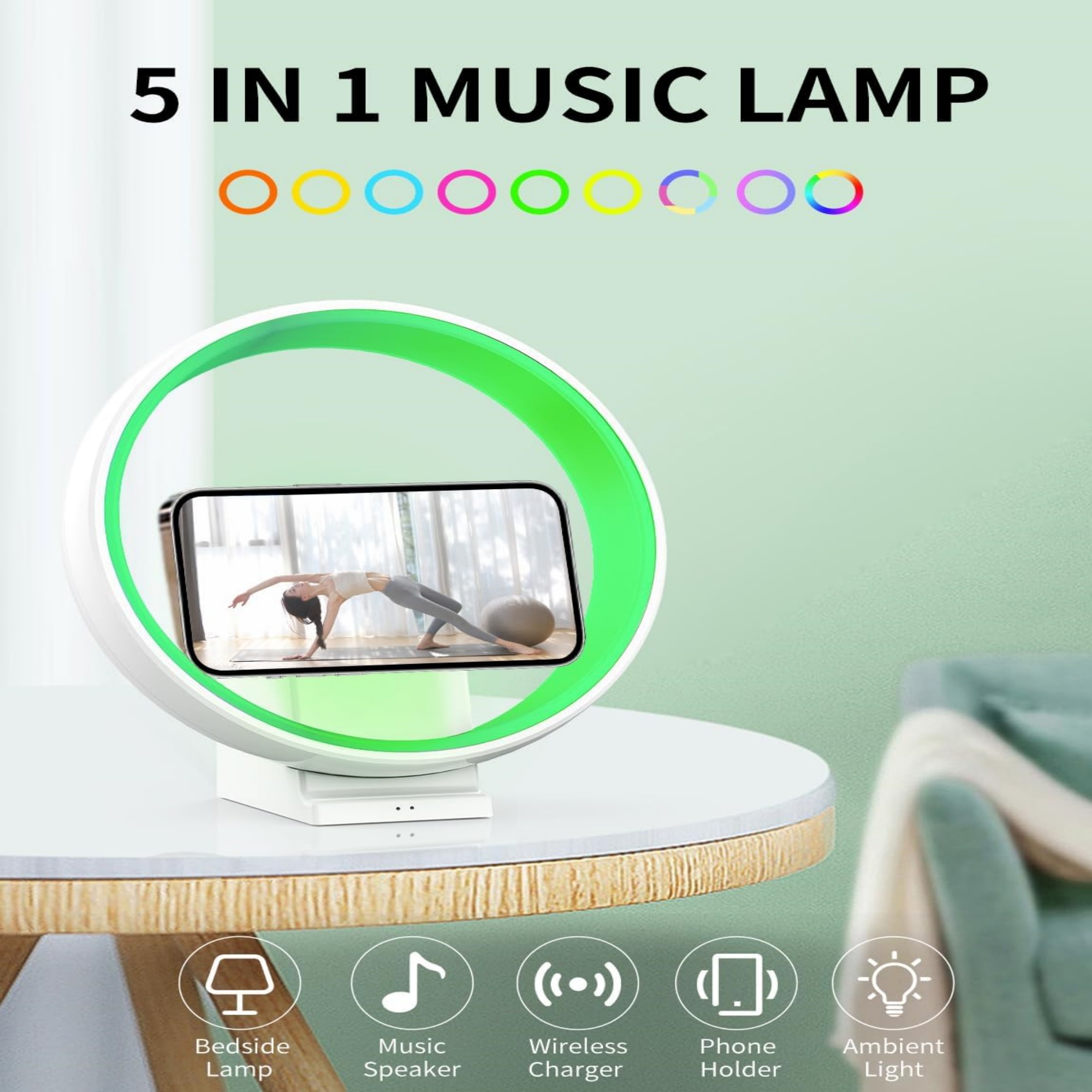 Wireless Bluetooth Speaker with RGB Light