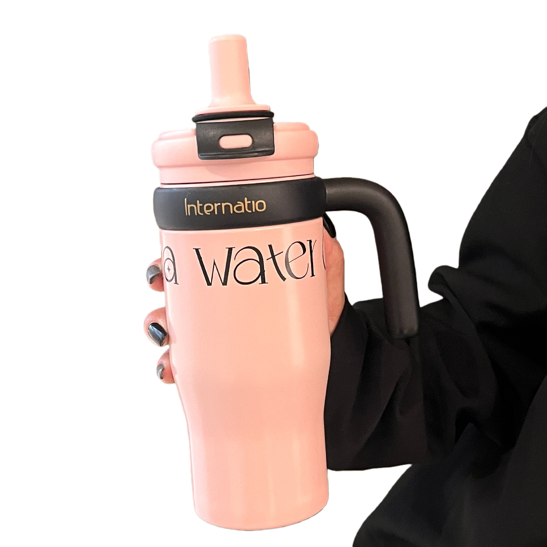 Large Capacity Straw Water Bottle