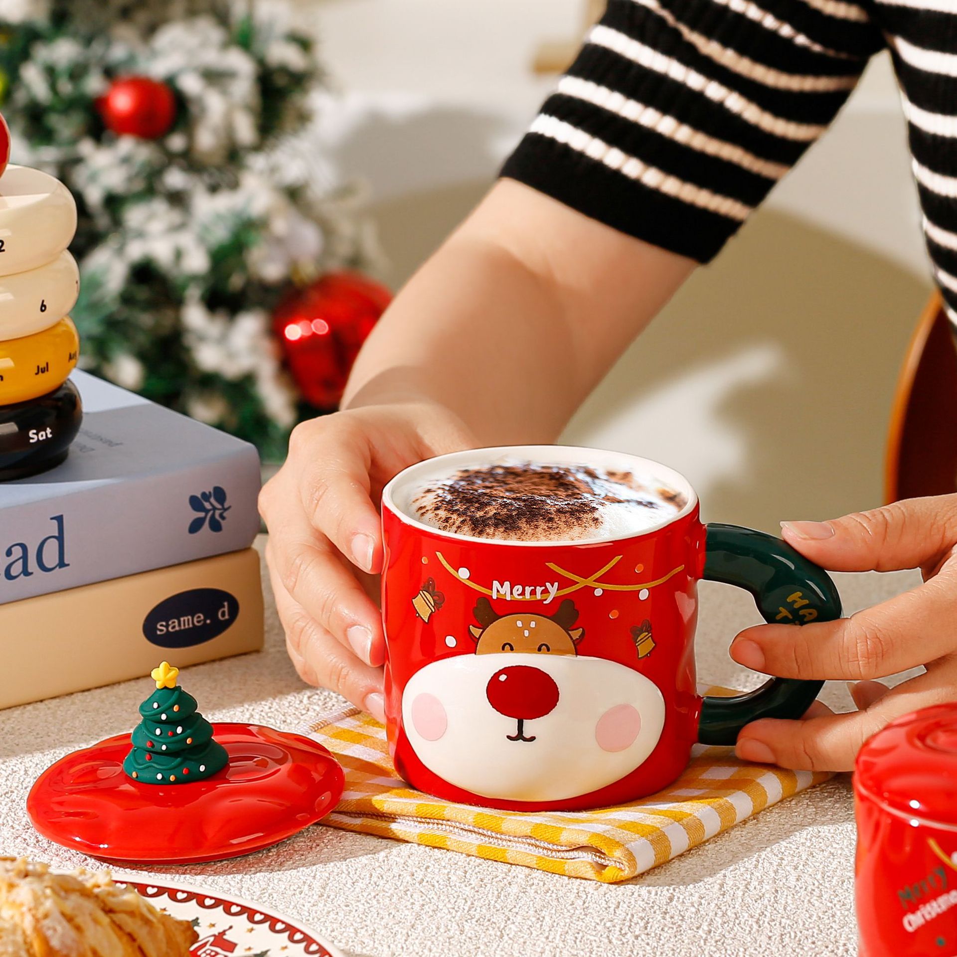 Christmas Reindeer Ceramic Mug