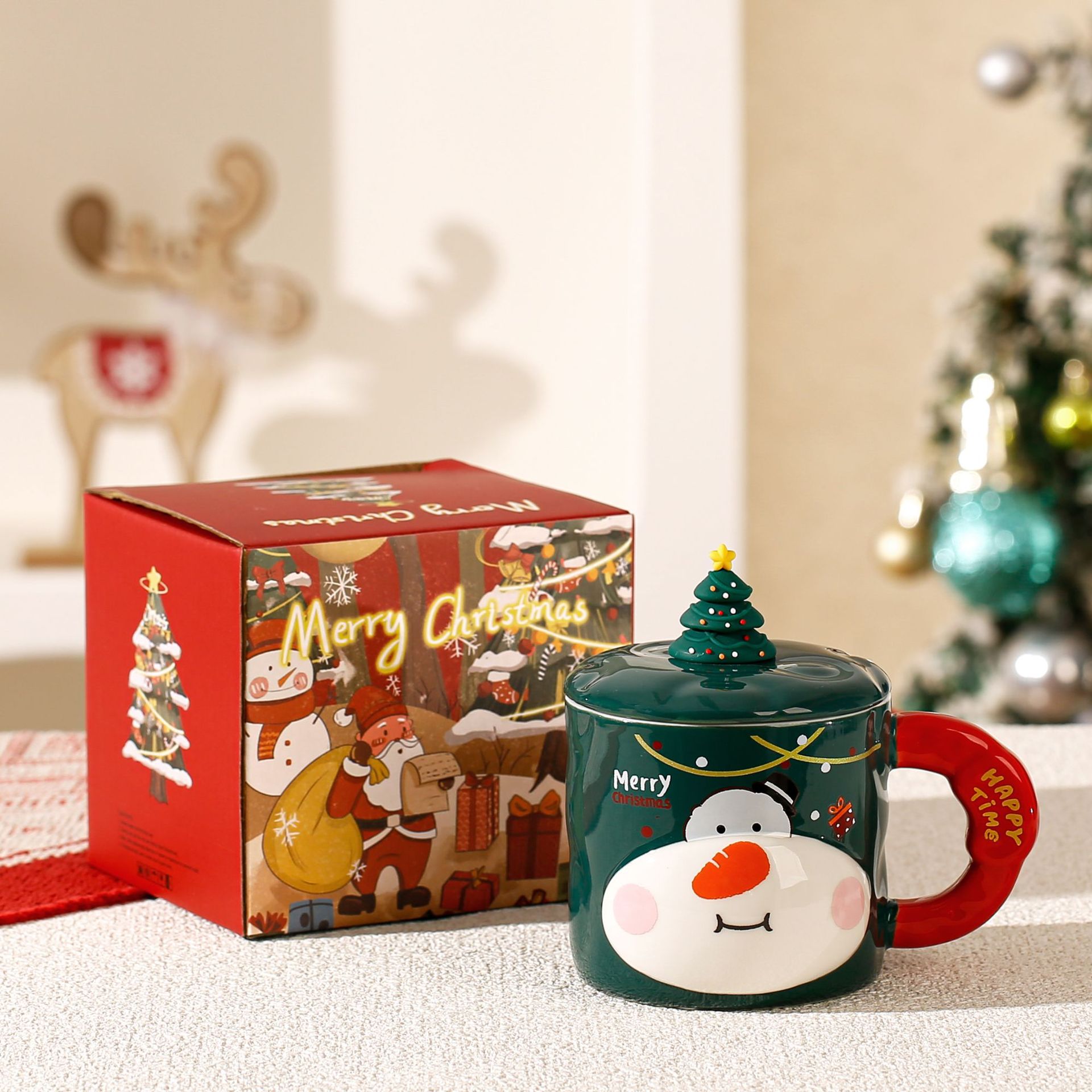 Christmas Reindeer Ceramic Mug