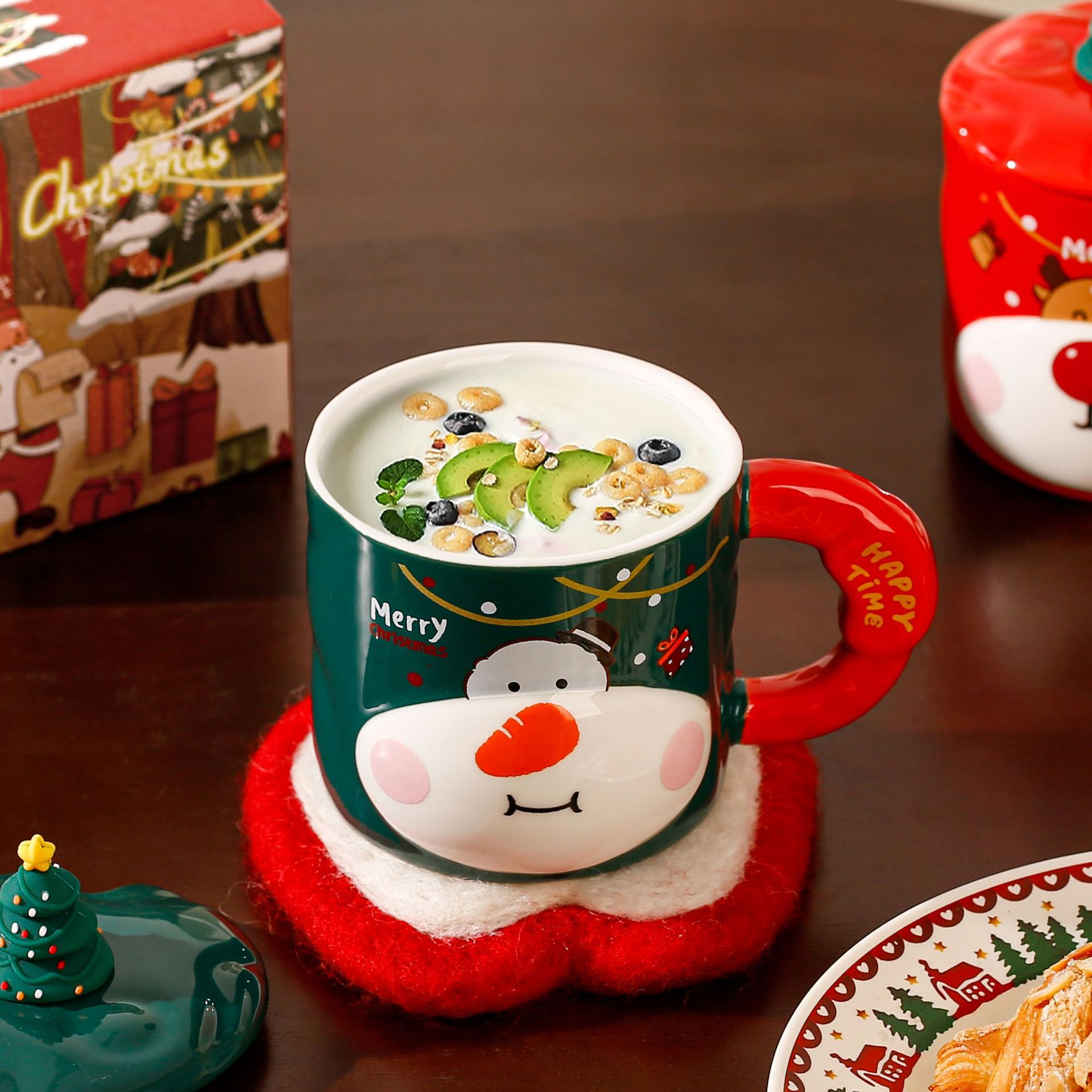 Christmas Reindeer Ceramic Mug