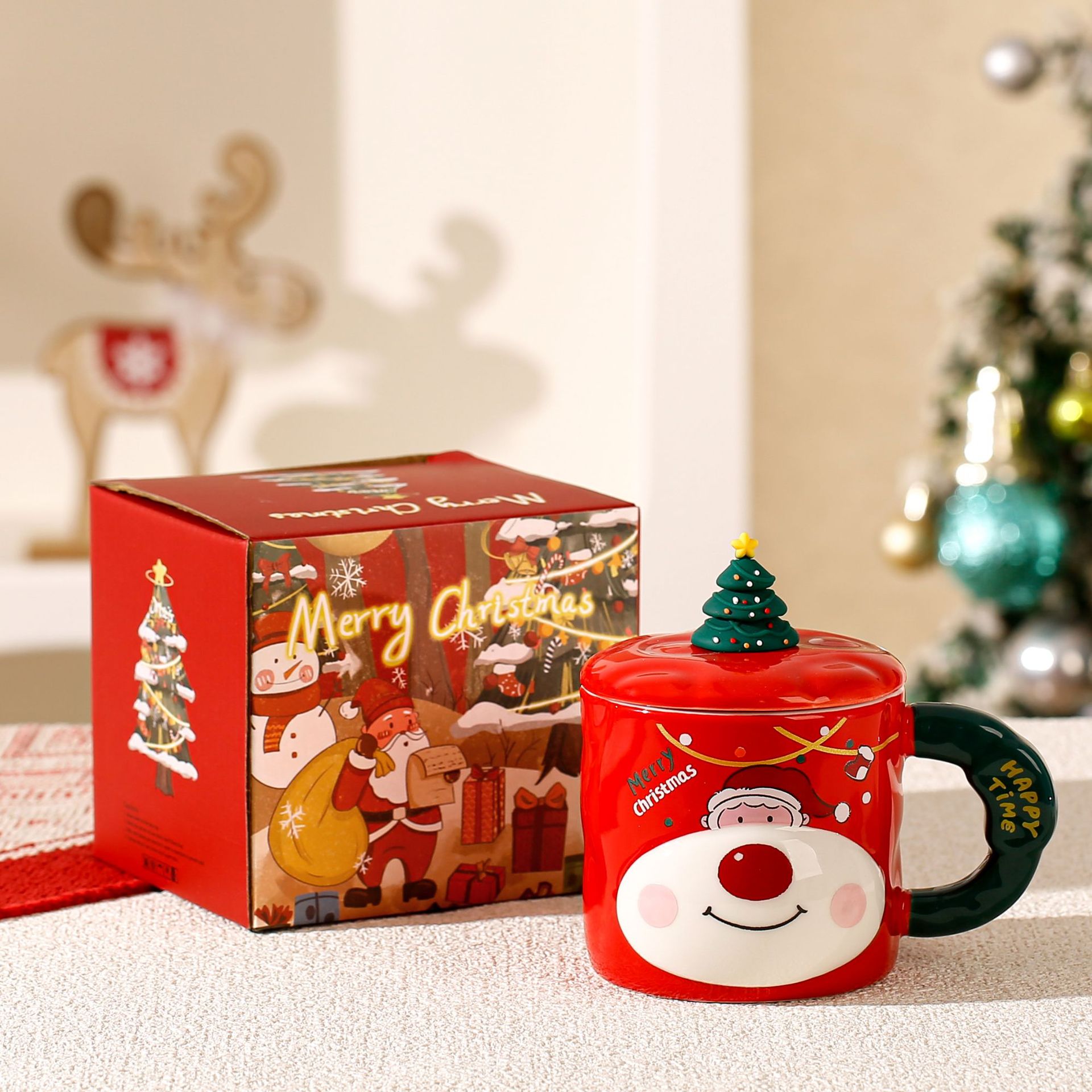 Christmas Reindeer Ceramic Mug