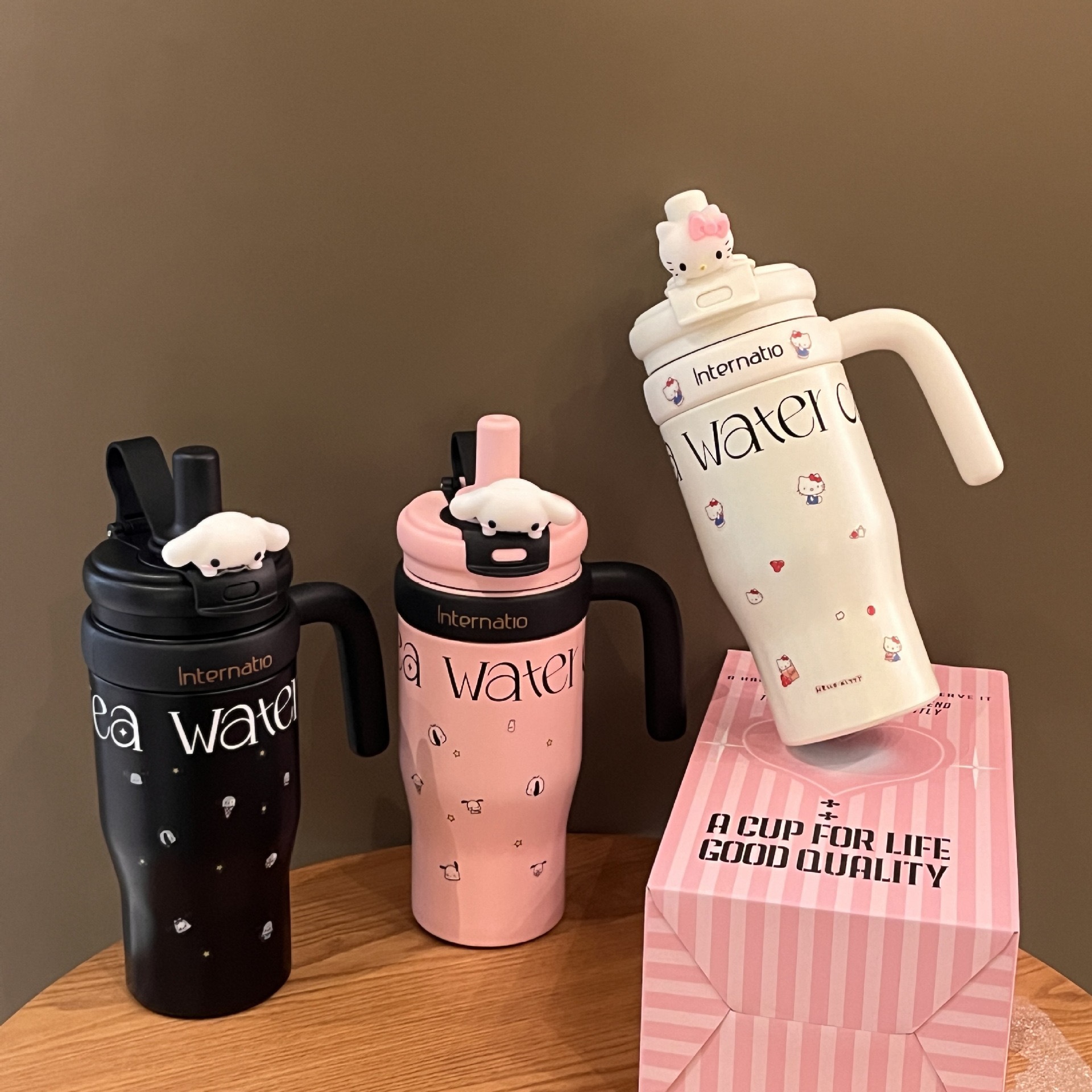 Large Capacity Straw Water Bottle